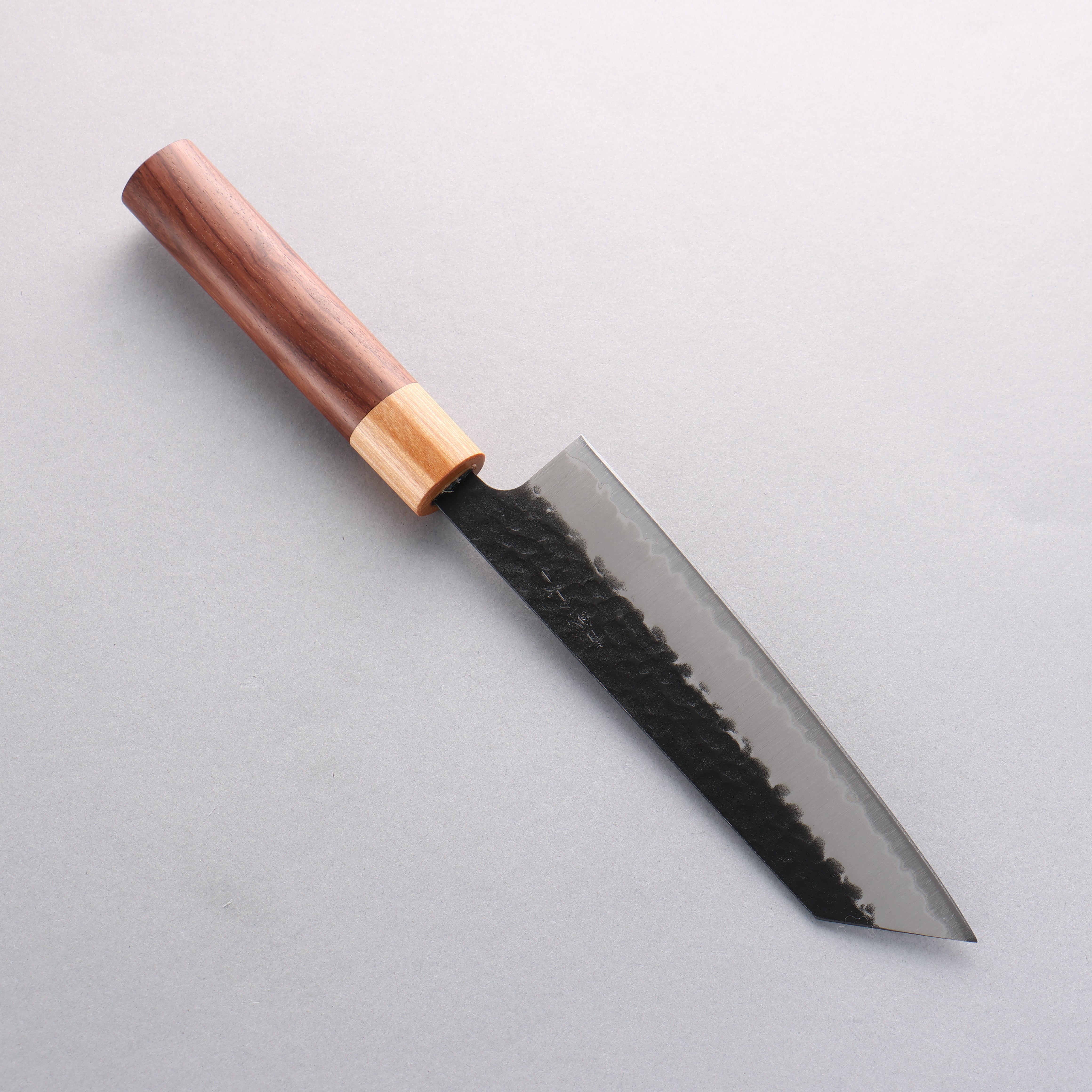 Premium Seisuke Blue Super Hammered Bunka Knife 170mm - Japanese Kitchen Knife with Rosewood Handle & White Pakka Wood Ferrule - Perfect for Slicing, Dicing & Precision Vegetable Cutting