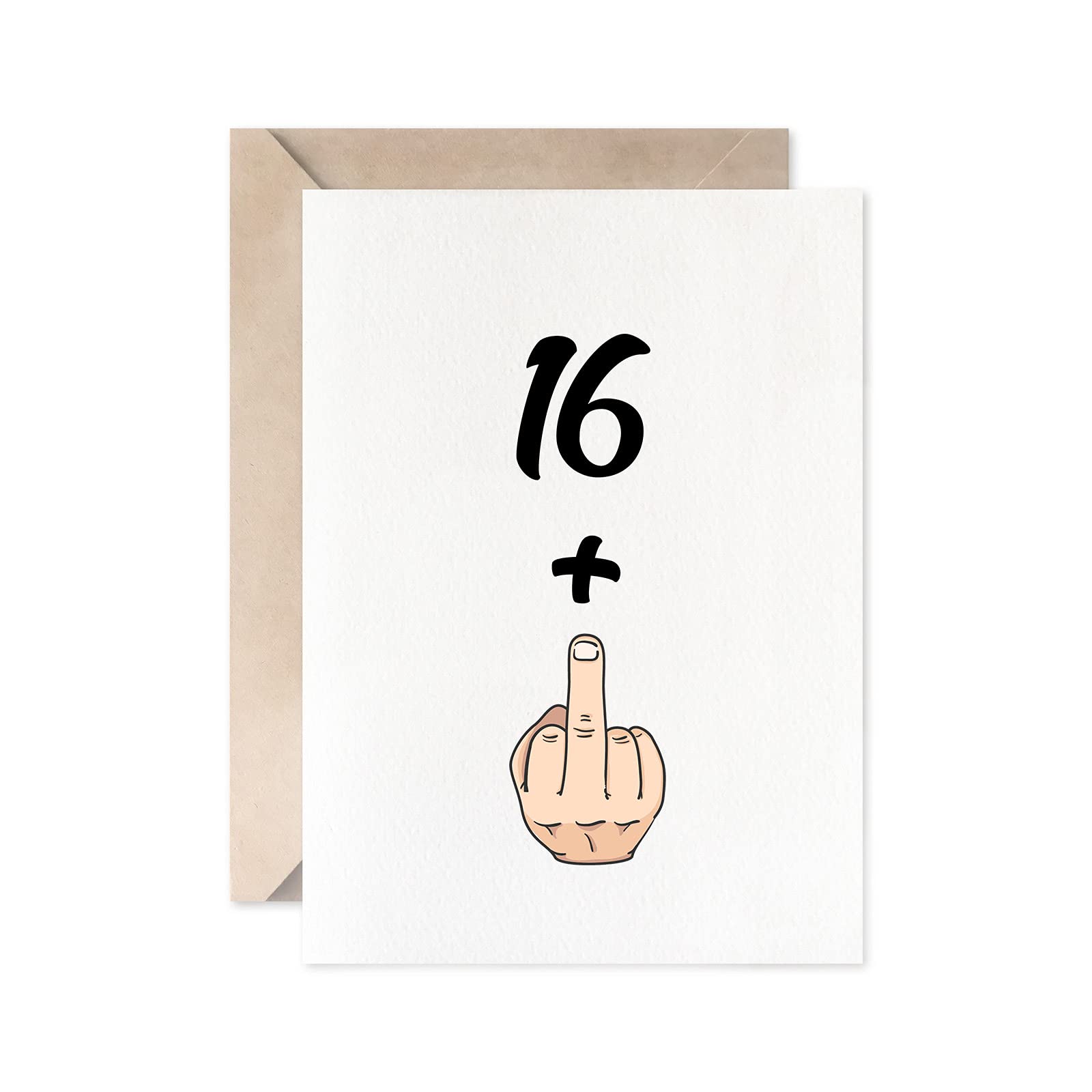 Funny 17th Birthday Card for Girls & Boys - Sweet 16+1 Joke Gift Card - Perfect for Teen Birthday Parties, Milestone Celebrations & Humorous Greetings