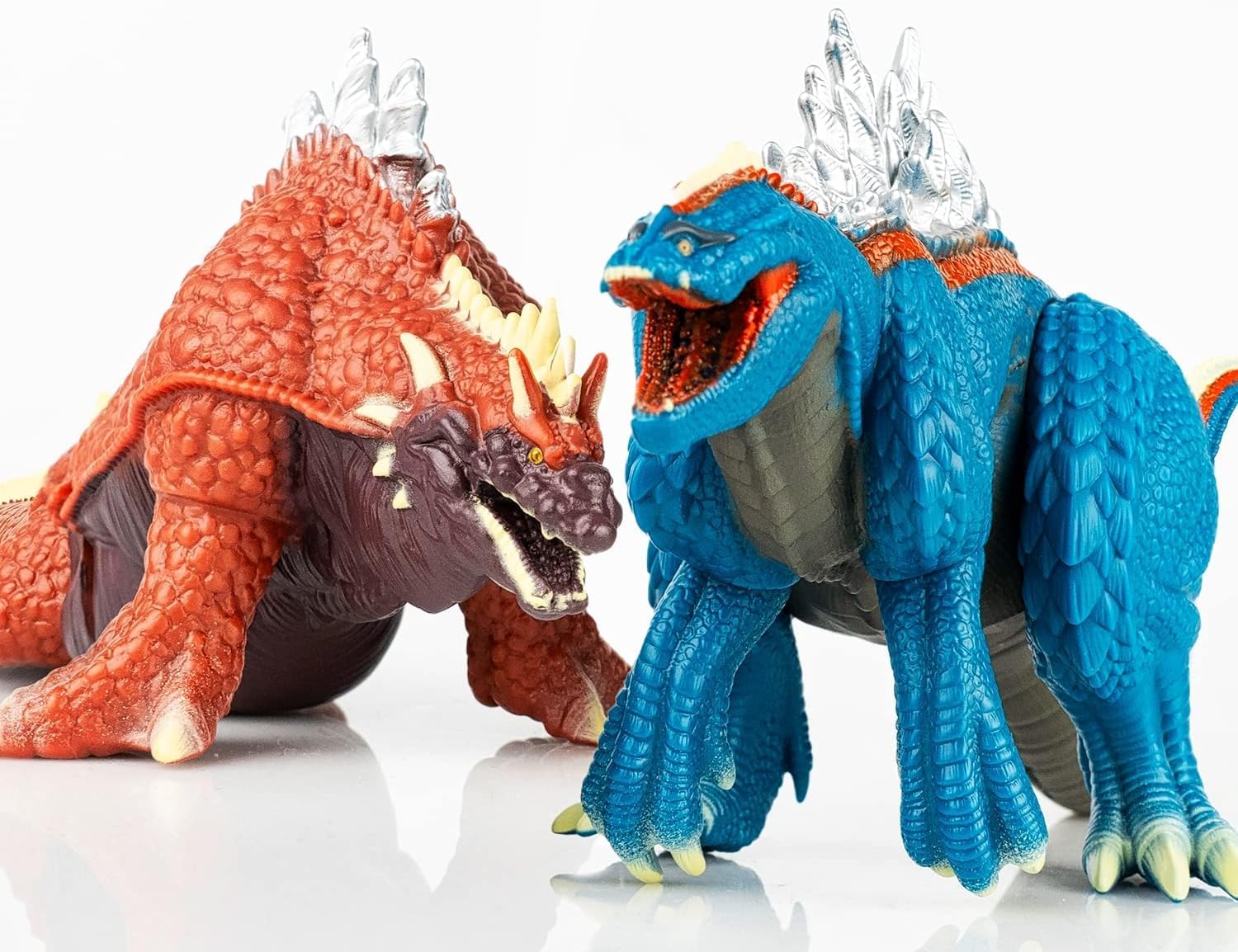 Dragon Terrestris & Amphibia Toy Set of 2 - Realistic Dinosaur Figures for Kids Collection, Educational Play & Home Decor
