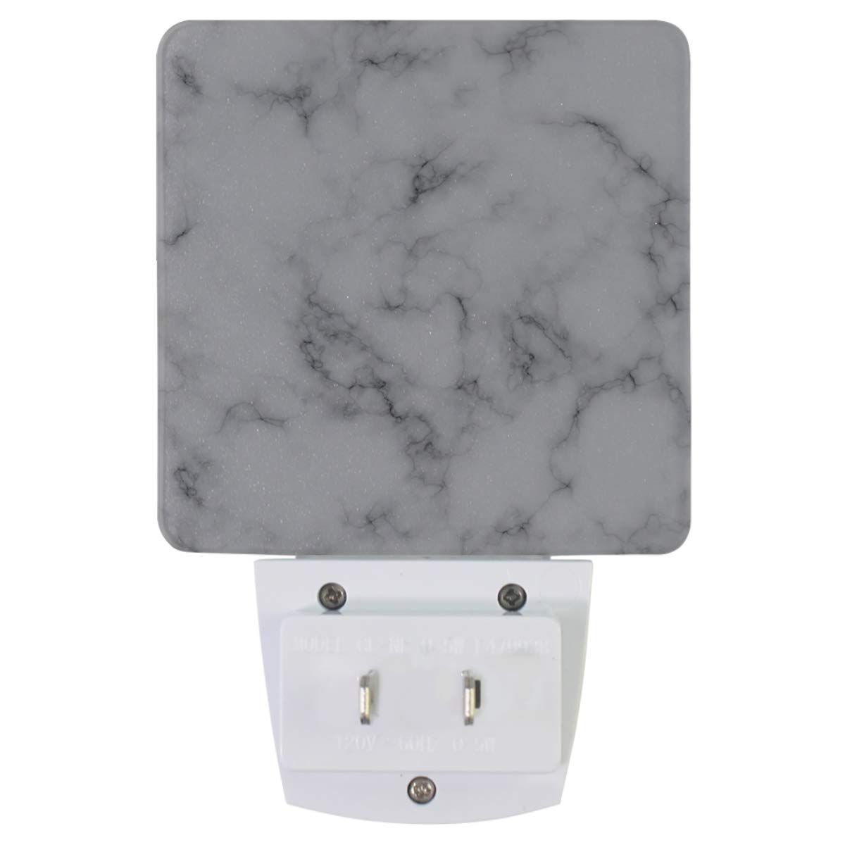 Vdsrup Marble Night Light Set of 2 - Black & White Stone Plug-in LED Night Lights with Auto Dusk-to-Dawn Sensor - Perfect for Bedroom, Bathroom, Kitchen, Hallway & Stairs - Creates Soothing Ambient Lighting for Kids Rooms, Nurseries and Home Decor