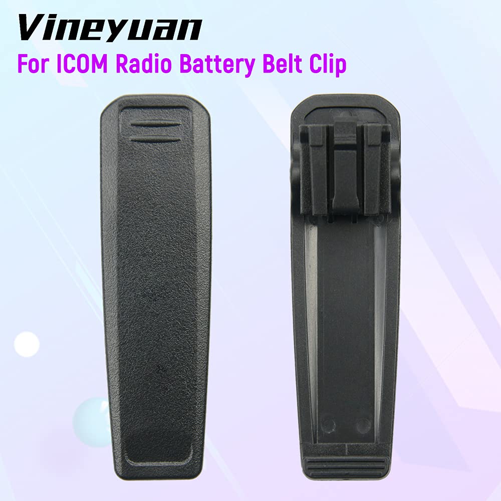 ICOM BP-279 BP-280 BP-280LI Walkie Talkie Belt Clip (10 Pack) - Secure Radio/Battery Holder for Construction, Security & Outdoor Activities
