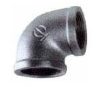 90 Degree Elbow F/F Galvanized Malleable Iron Pipe Fitting 32mm x 15mm - Perfect for Plumbing, HVAC, and Industrial Pipe Connections