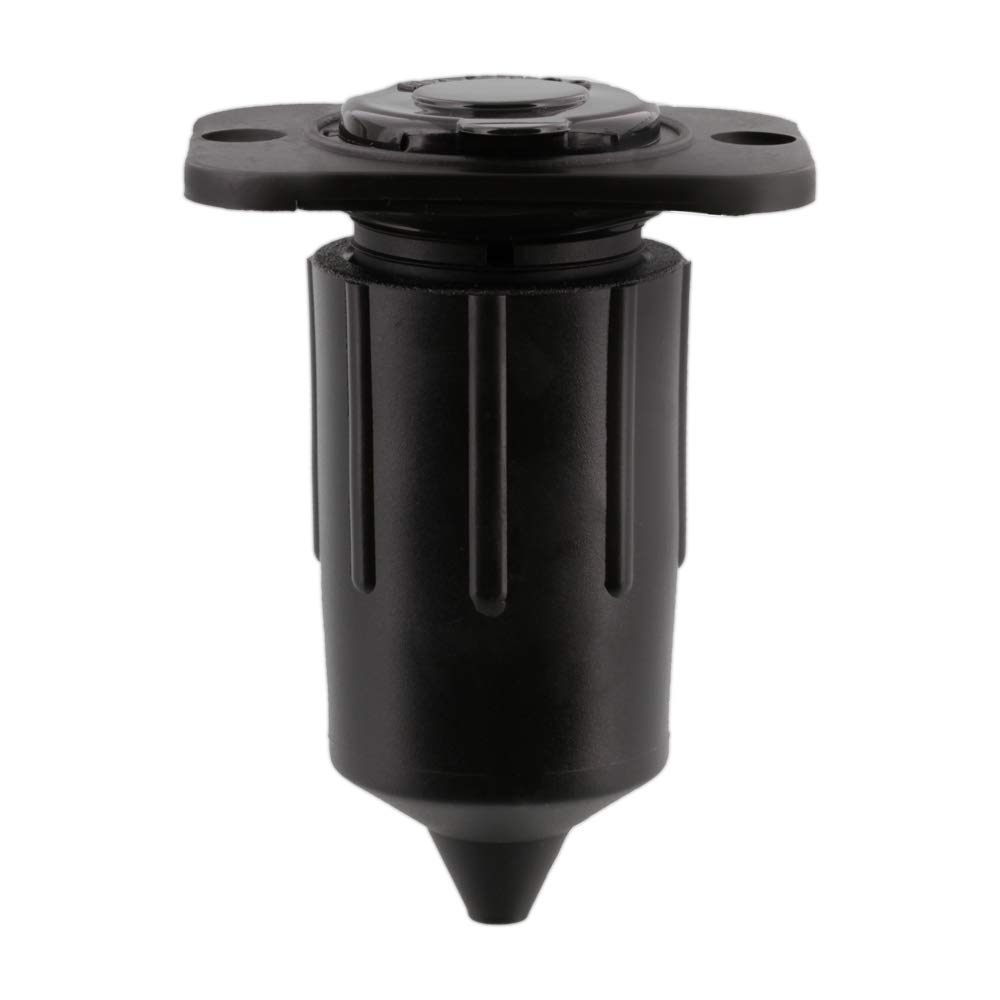 Scotty #2126 Depthpower Marinco Electric Socket - Black Marine Grade Electrical Connector for Boats, Fishing & Watercraft Use