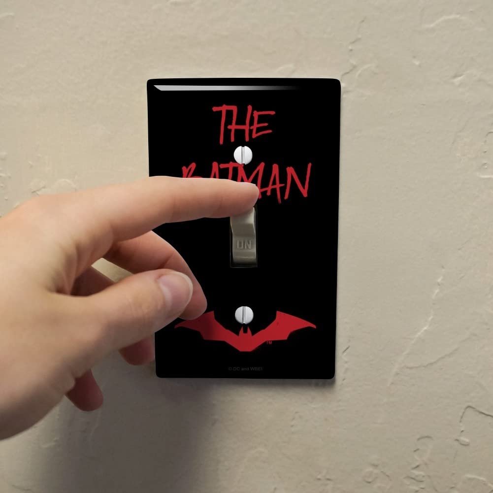 The Batman Light Switch Cover - Plastic Wall Decor for Home & Office