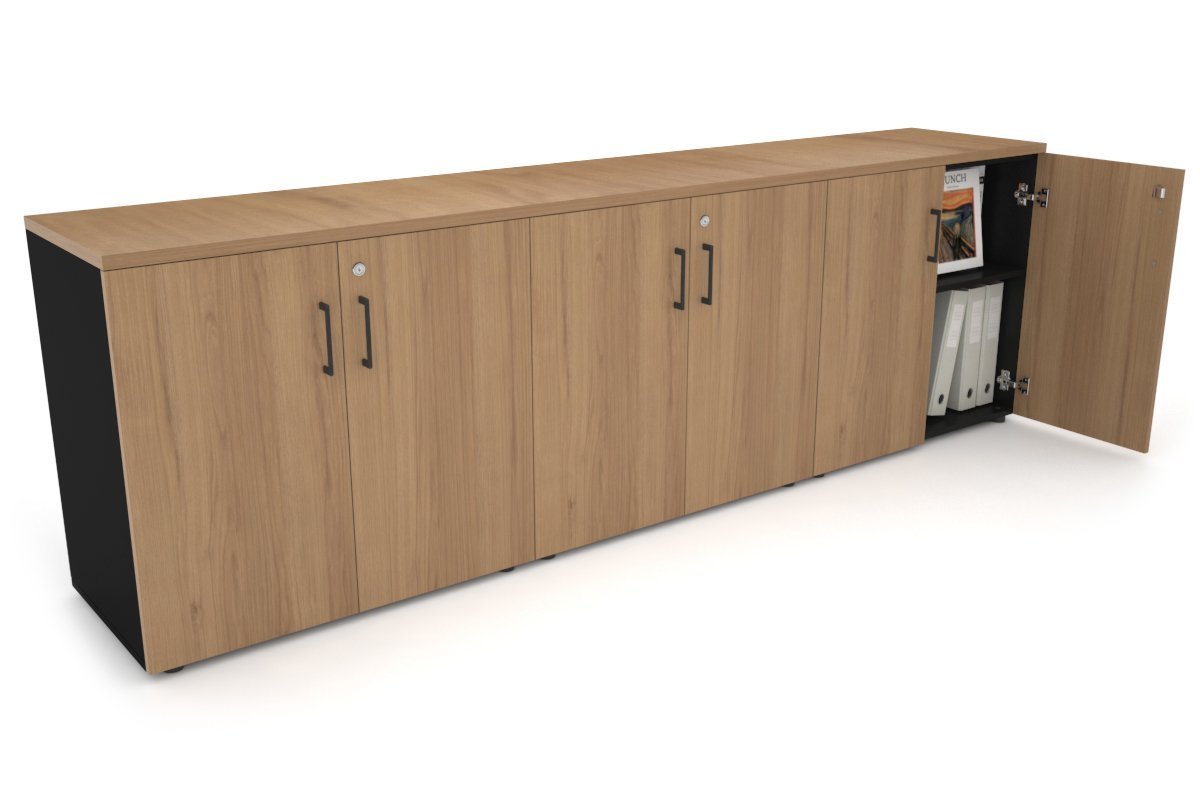 Small Storage Cabinet for Uniforms - 2400W x 750H x 450D - Compact Closet Organizer for Home, Office, or Retail Use