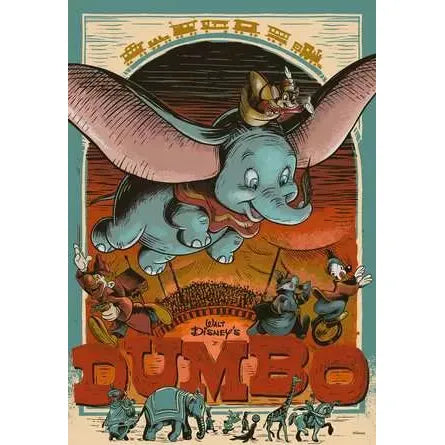 Dumbo Puzzle Moments PZ300 - 300-Piece Disney Dumbo Jigsaw Puzzle for Kids & Adults - Perfect for Family Game Night & Educational Fun