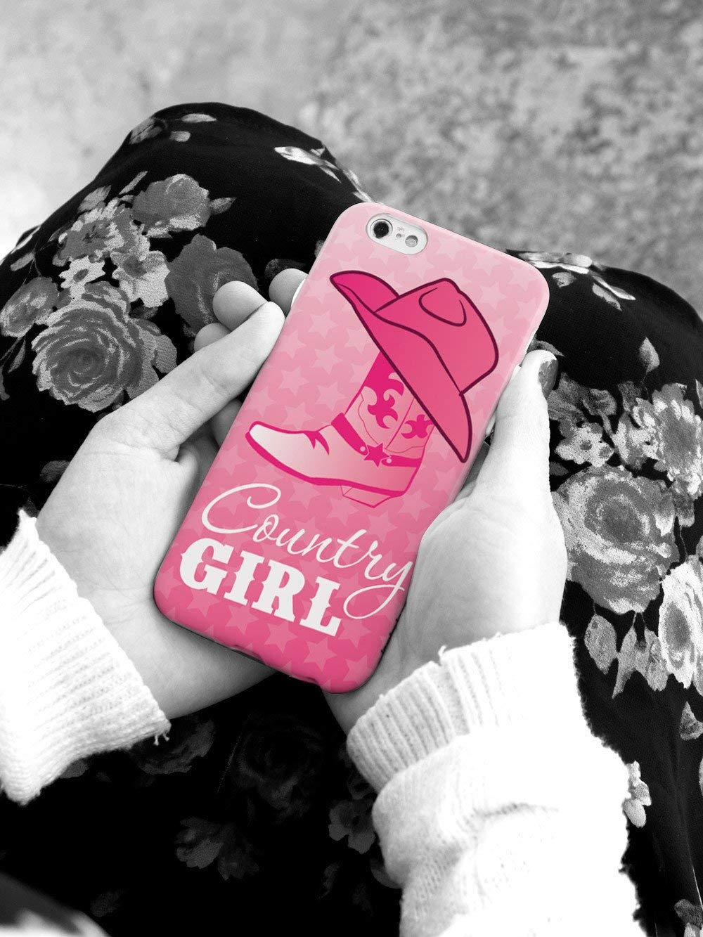Inspired Cases - Shockproof & Slim Protective Phone Case for Samsung Galaxy Note 8 - 3D Textured Design with Cowgirl Country Girl Theme - Perfect for Outdoor Activities, Work & Daily Use