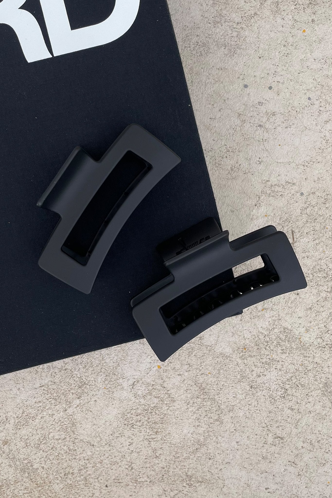 Mika Hair Claw Clip - Black | Strong Hold Hair Clips for Women | Perfect for Ponytails, Buns & Updos | Salon-Quality Hair Accessories