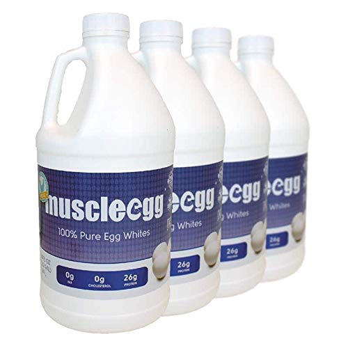 **Cage-Free Liquid Egg Whites - 4 Half-Gallons Plain Original MuscleEgg | High-Protein, Low-Fat for Smoothies, Baking & Fitness**