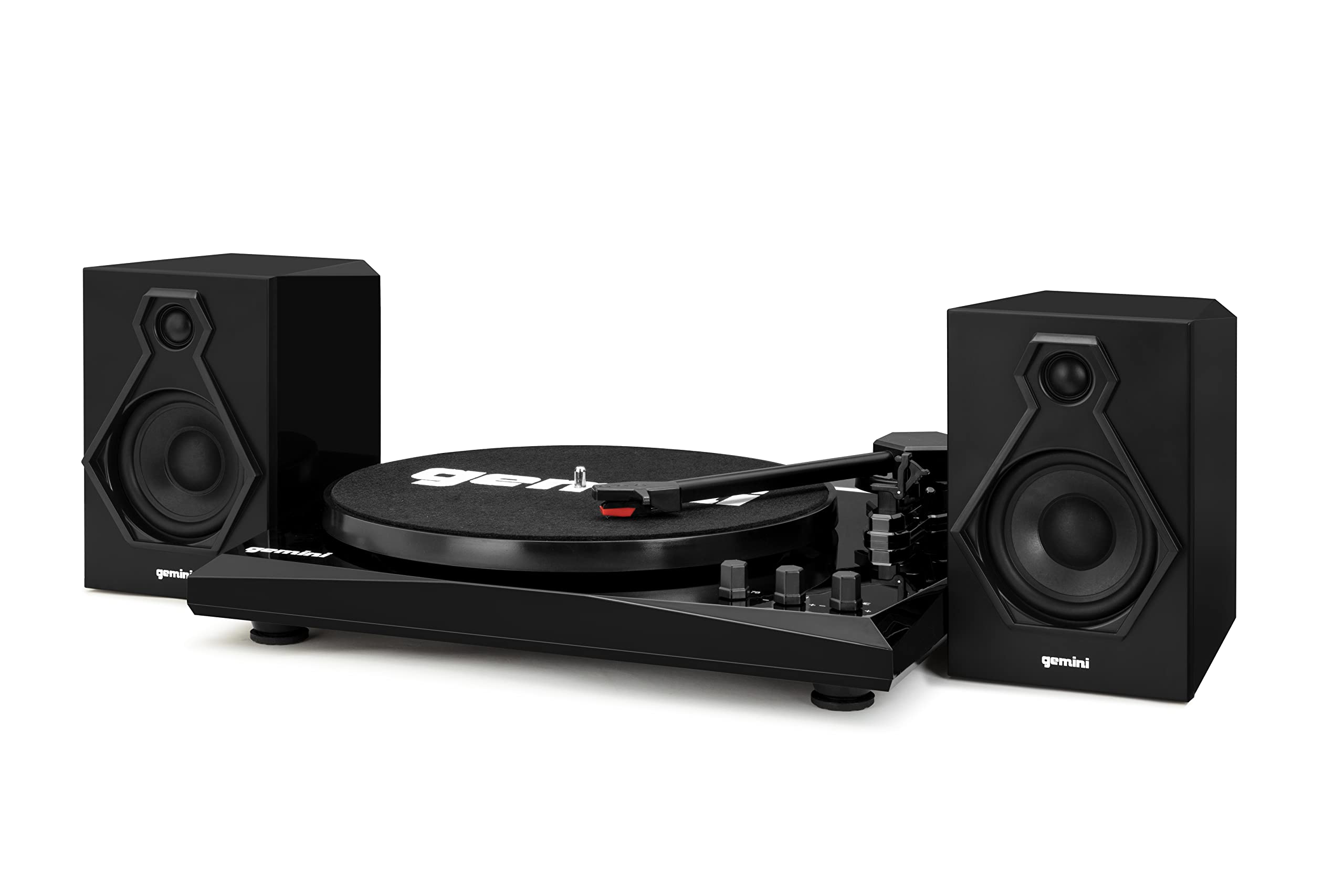 Gemini Sound TT-900 Classic Black 3-Speed Professional Turntable with Pitch Control, Bluetooth 5.0, Hi-Fi Stereo Sound | Perfect for DJing, Home Audio, Vinyl Record Collection & Retro Music Listening