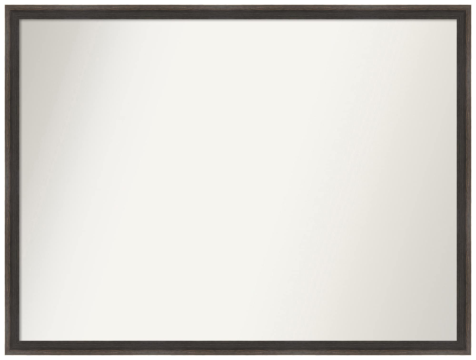 Amanti Art Custom Wall Mirror - 21.25 x 28.25 Inches, Solid Hardwood Chocolate Brown Frame - Non-Beveled Edge - Available in Multiple Sizes - Perfect for Bathroom, Bedroom, and Entryway Decor