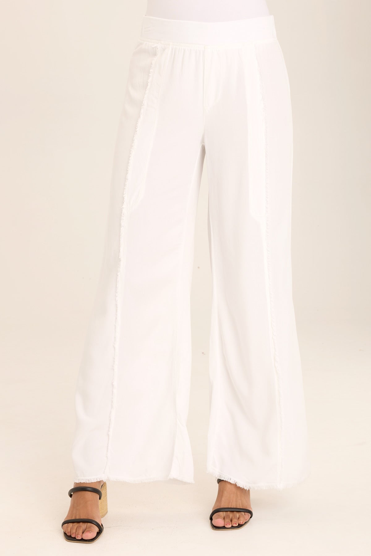 Stylish Women's Twill Beach Trousers - Comfortable High Waist Summer Pants for Vacation & Casual Wear