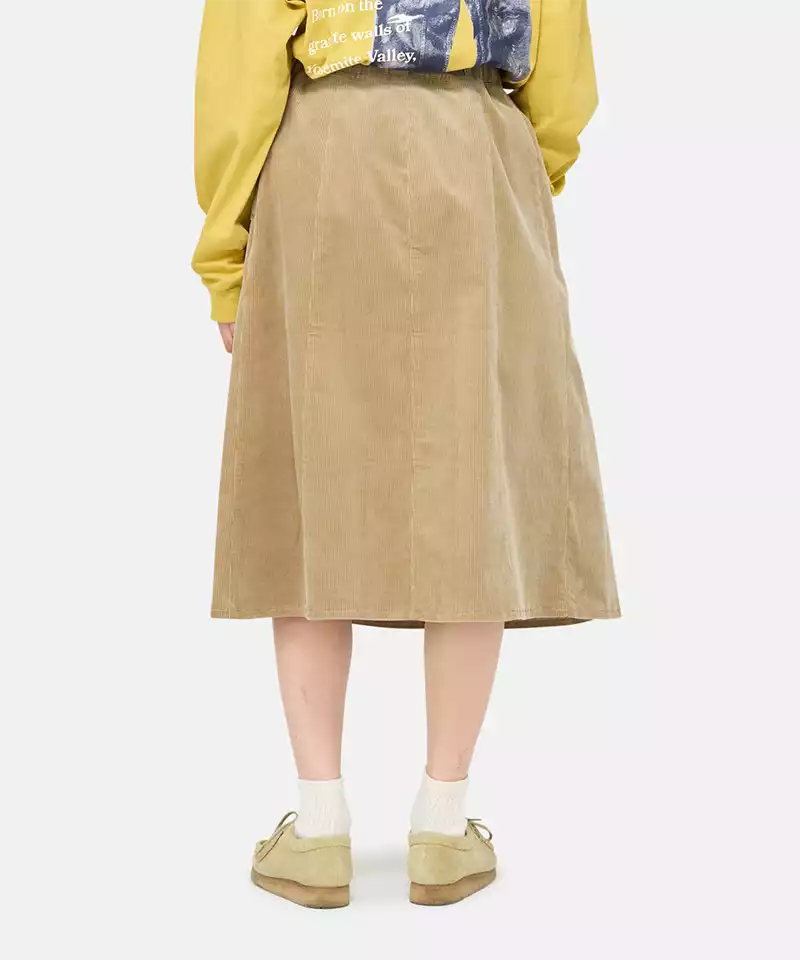 Stylish Paneled Midi Skirt for Women - Flattering A-Line Design, Comfortable Stretch Fabric - Perfect for Office Wear, Date Nights & Casual Outings