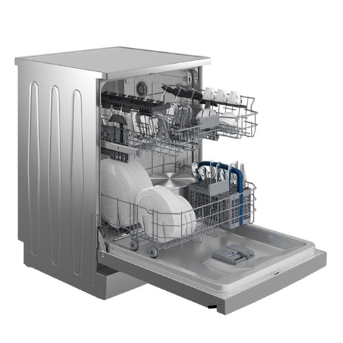 Hitachi HDF F146VX 60CM Freestanding Dishwasher - 14 Place Settings, 3 Ticks Energy Rating, 2 Year Warranty - Perfect for Large Families and Entertaining Guests