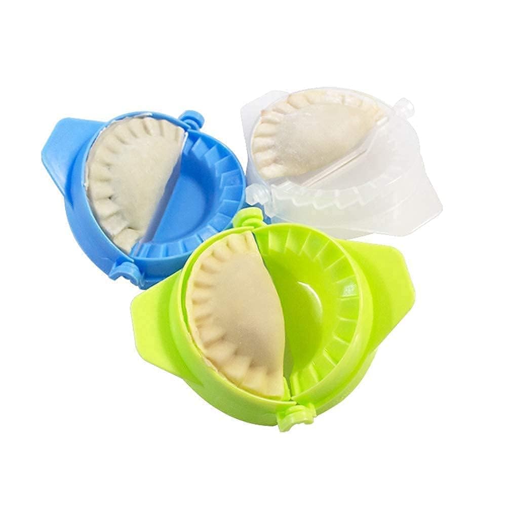Chiller Momos Maker Kit - Set of 2 Multicolor Dumpling Molds for Gujiya, Gujia, Karanji & Momos | Perfect for Asian Cooking, Party Snacks & Homemade Dumplings
