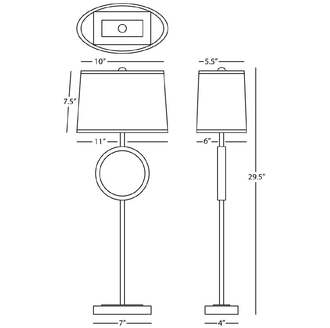 2257 Modern One Light Table Lamp for Bedroom, Living Room, or Office - Adjustable Brightness LED Desk Lamp for Reading, Working, and Relaxing