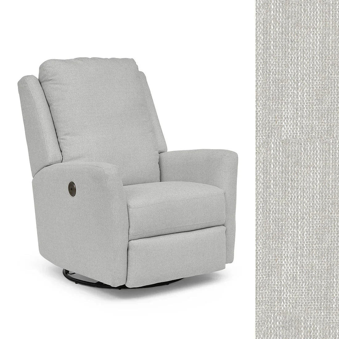 Best Heatherly Power Swivel Glider Recliner Chair - Ergonomic Comfort for Living Room, Nursery & Home Theater - Adjustable Electric Massage Chair with USB Ports