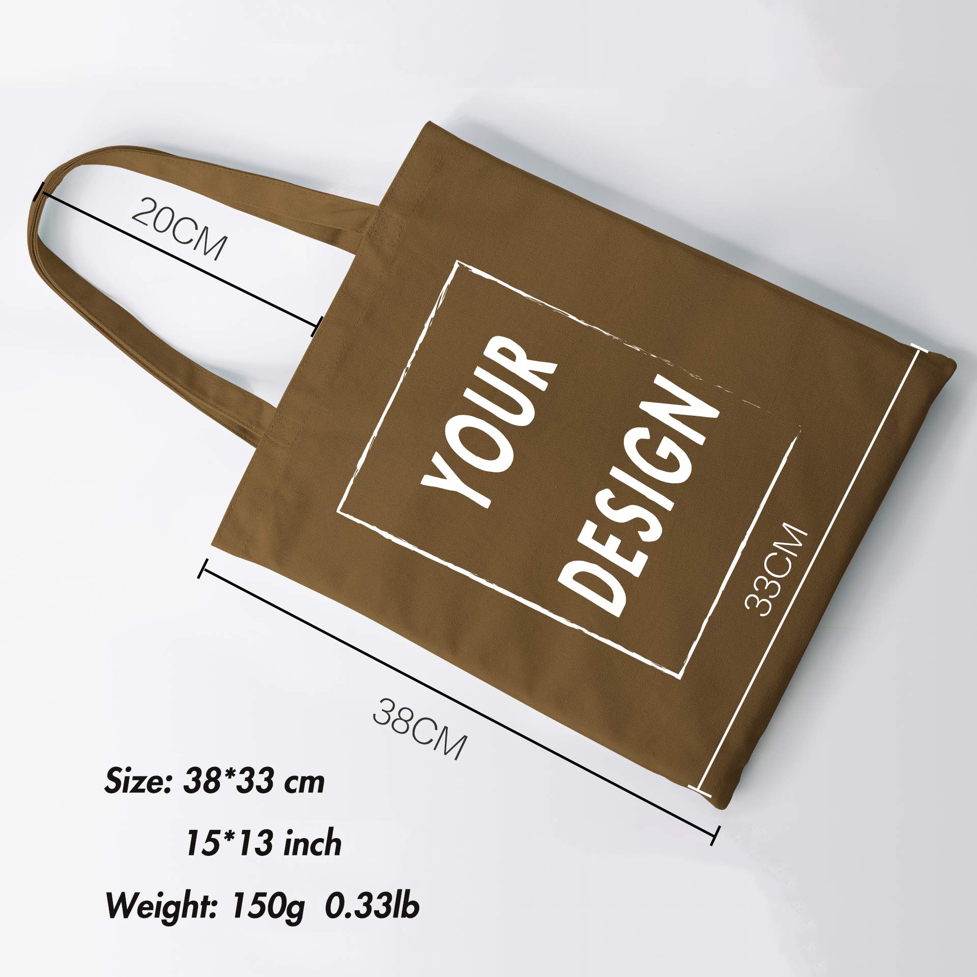Custom Personalized Women's Tote Bag - Eco-Friendly Canvas Shopping Bag with Your Own Design - Perfect for Groceries, Beach Trips & Everyday Use