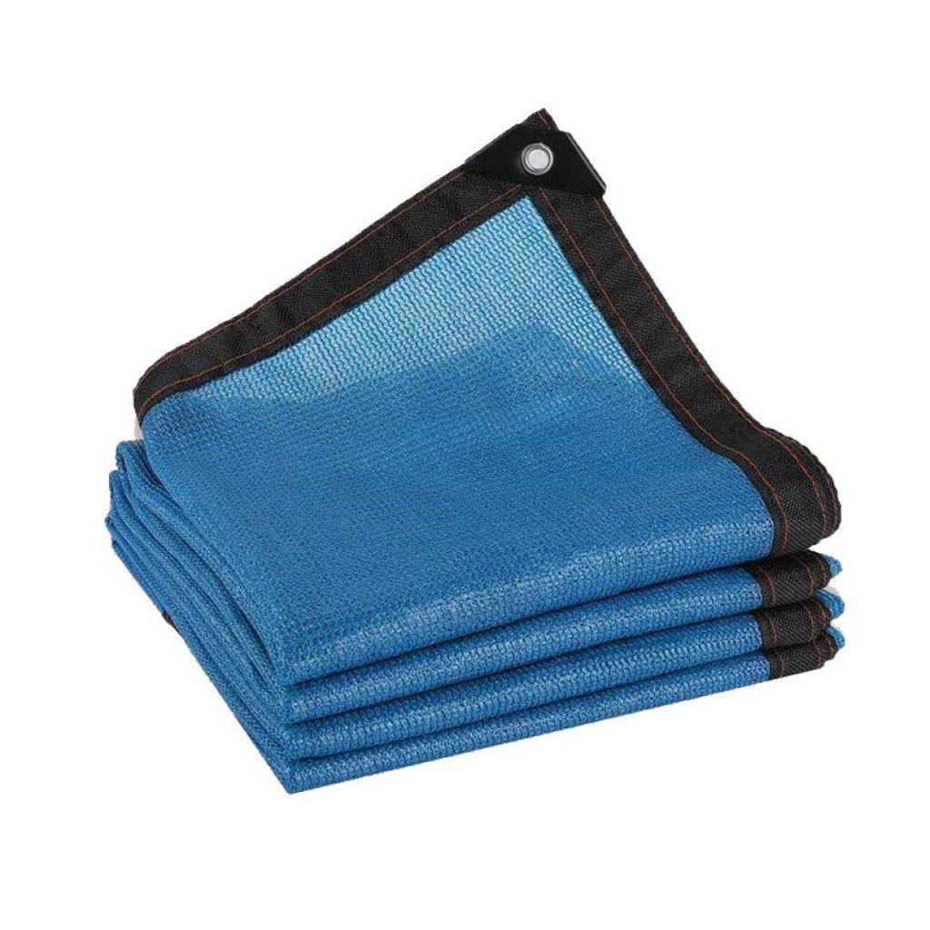 Blue Sun Shade Cloth with Grommets - 70% UV Block Shade Net for Greenhouse, Garden & Outdoor (8x6m) | Sunblock Tarp for Plants, Backyard, Car Cover & Tents | Multiple Sizes Available - Perfect for Gardening, Patio Protection & Vehicle Shading