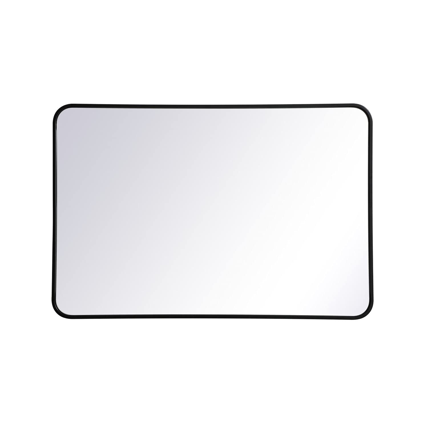 Elegant Black Metal Mirror 27x40 for Home Decor