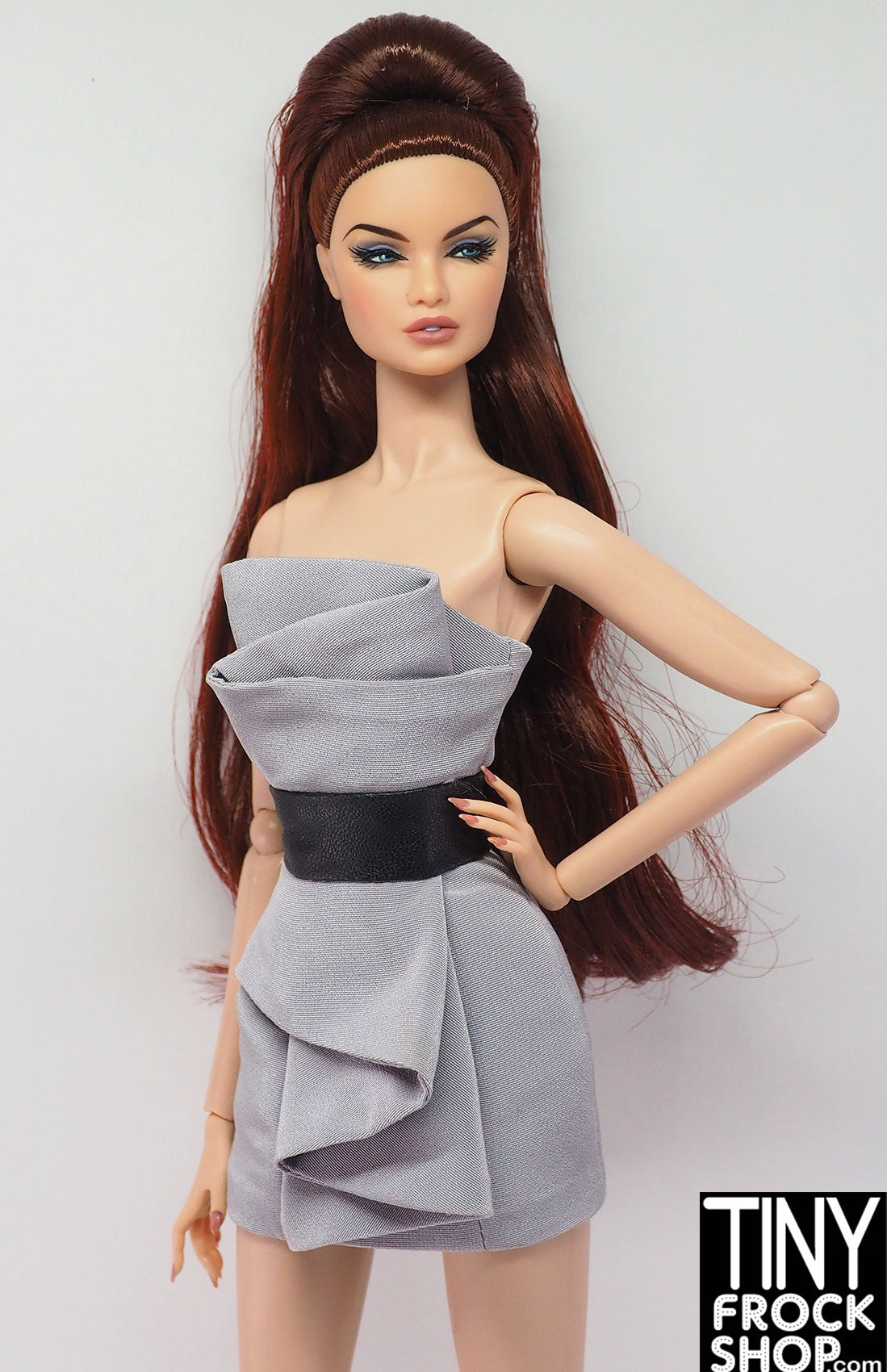 Ayumi Grey Origami Dress for Women - Elegant Folded Design, Comfortable & Stylish - Perfect for Office, Parties & Special Occasions