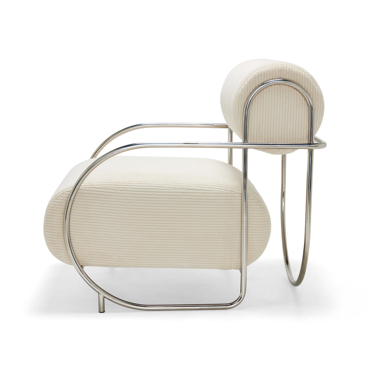Sorrento Chromeo Armchair - Modern Accent Chair for Living Room, Bedroom & Office - Stylish & Comfortable Seating for Home Decor