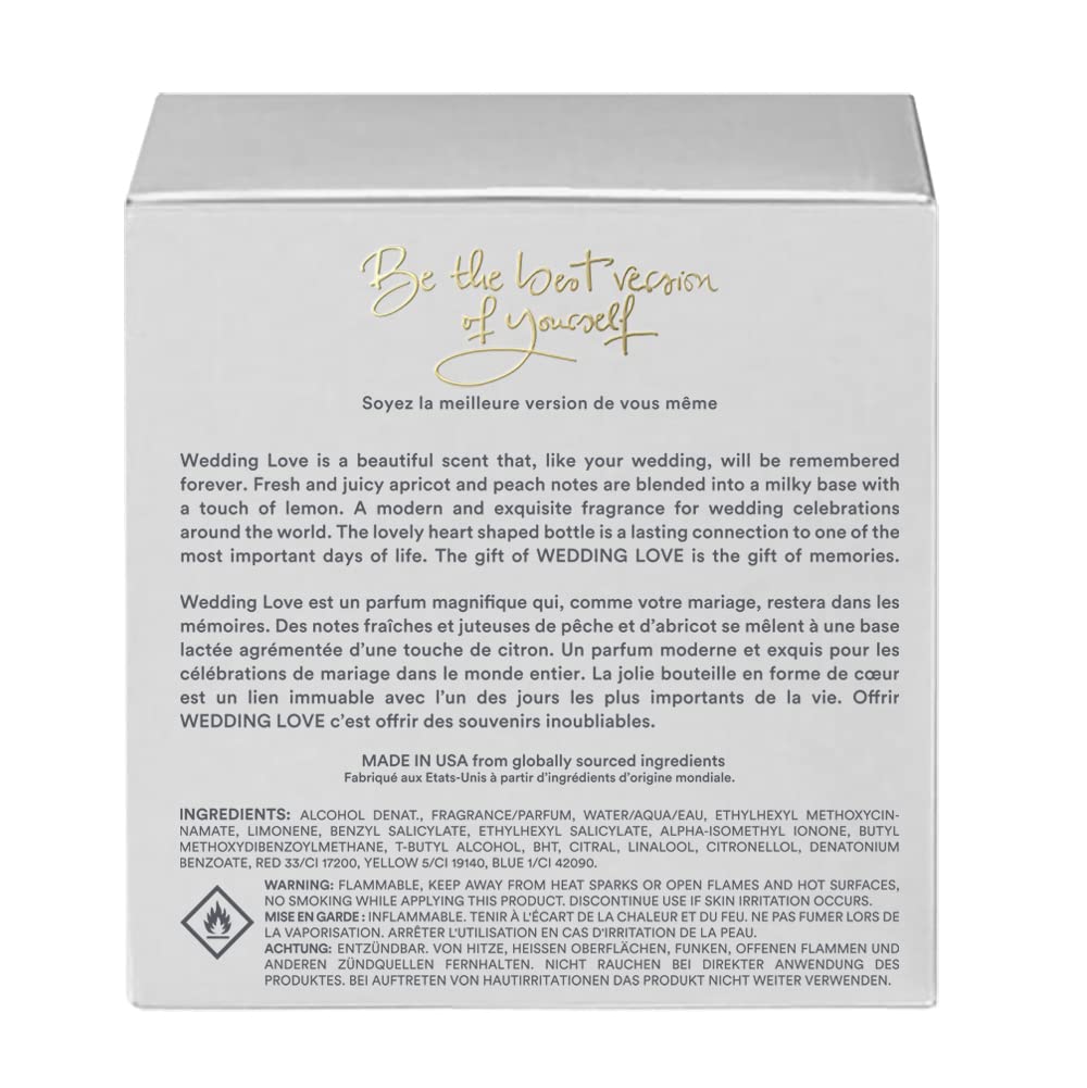Wedding Love Perfume for Women - Fruity Sweet Fragrance | Vegan & Cruelty-Free EDP 75ml (2.5 fl oz) | Perfect Bridal Shower Gift & Romantic Wedding Present for Bride | Ideal for Weddings, Anniversaries & Date Nights