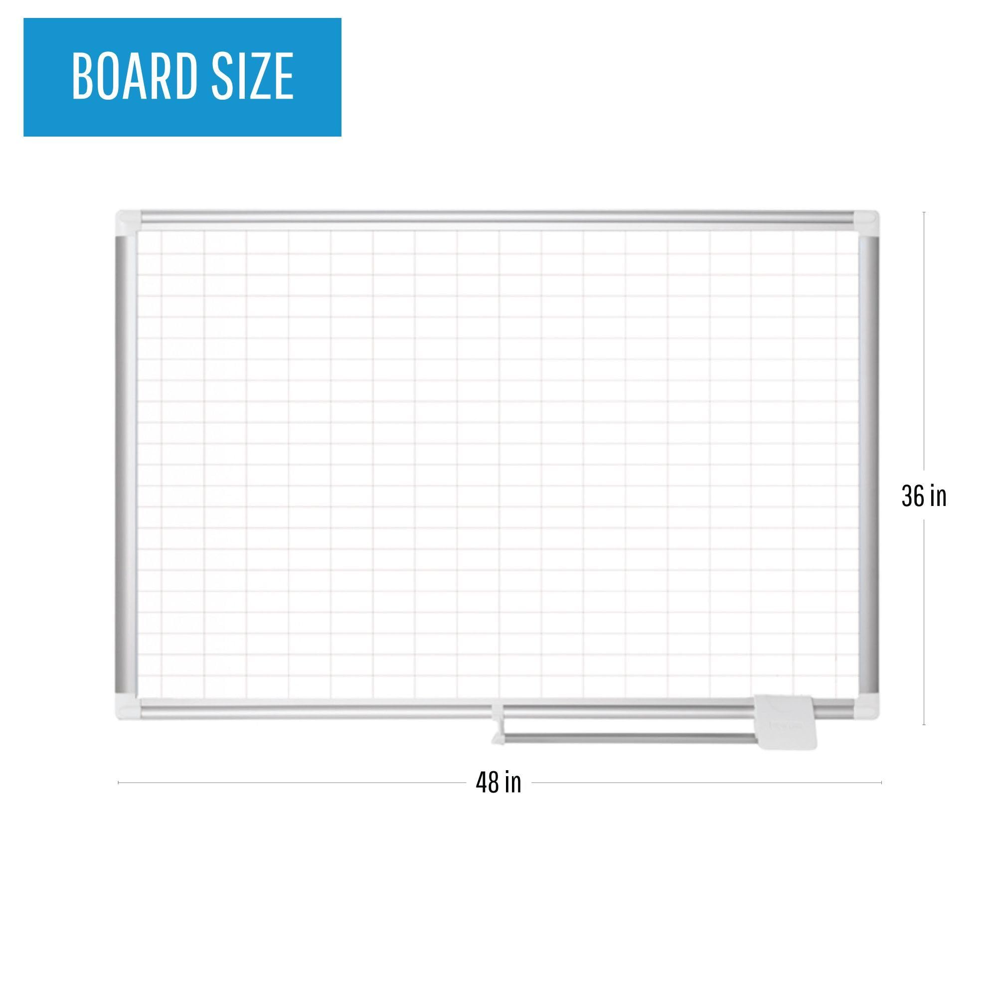 MasterVision Magnetic Dry Erase White Board 36