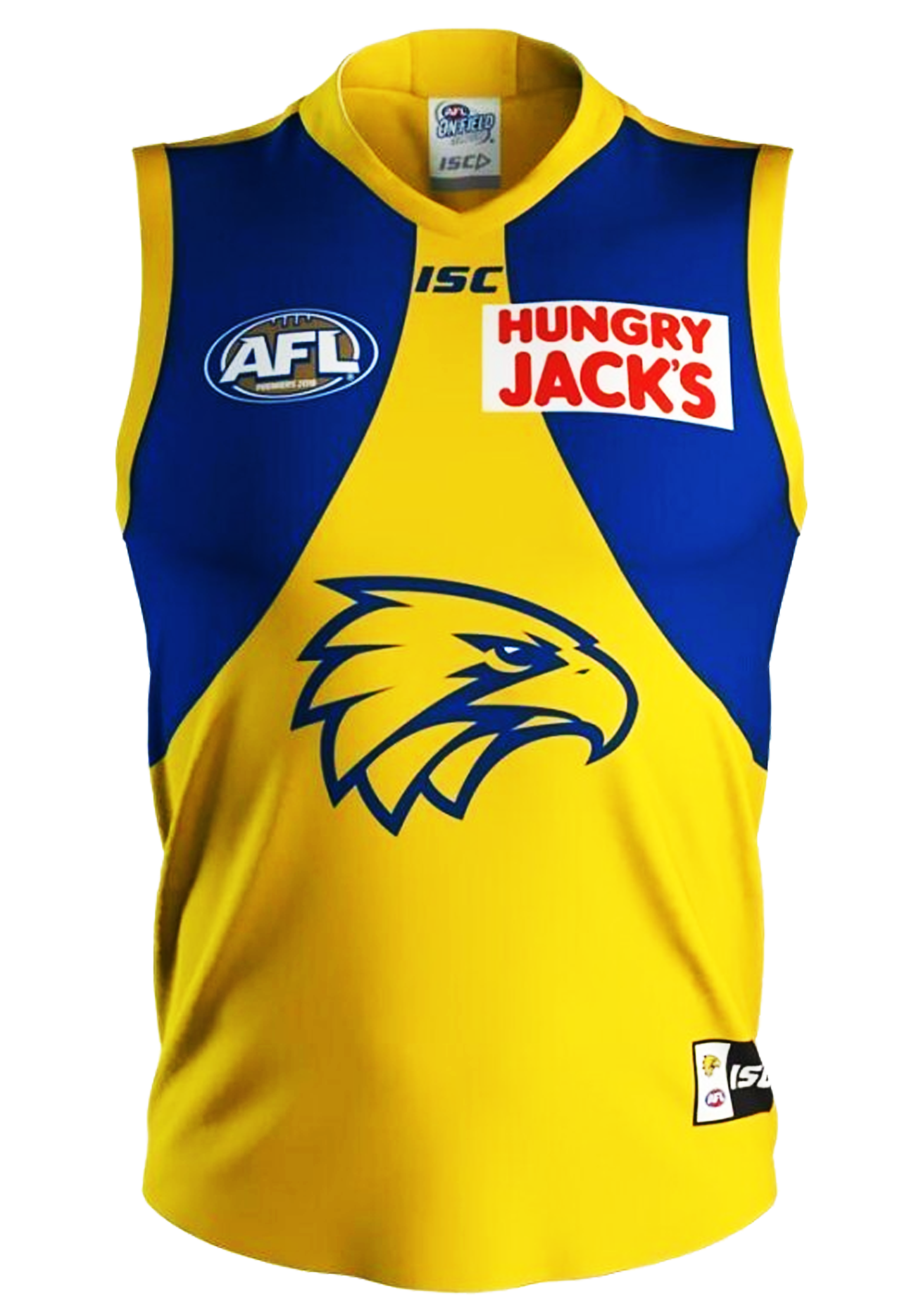 ISC Men's West Coast Eagles Clash Guernsey Jersey - WC19JSY03M - Official AFL Football Fan Gear for Game Day & Sports Events
