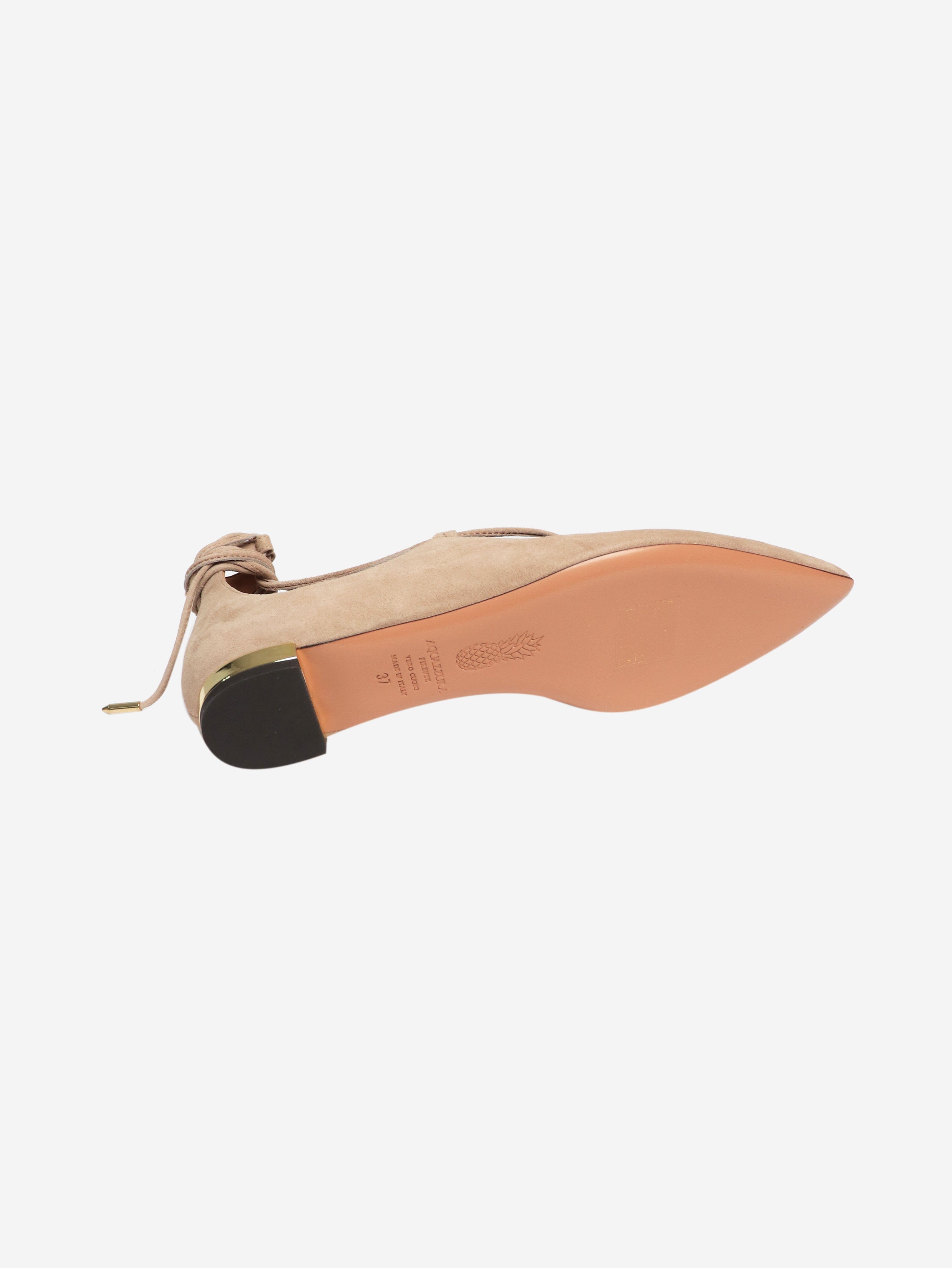 Blush Suede Christy Flats - Women's Comfortable Loafers Size EU 37 (US 7) for Casual Wear & Office Outfits