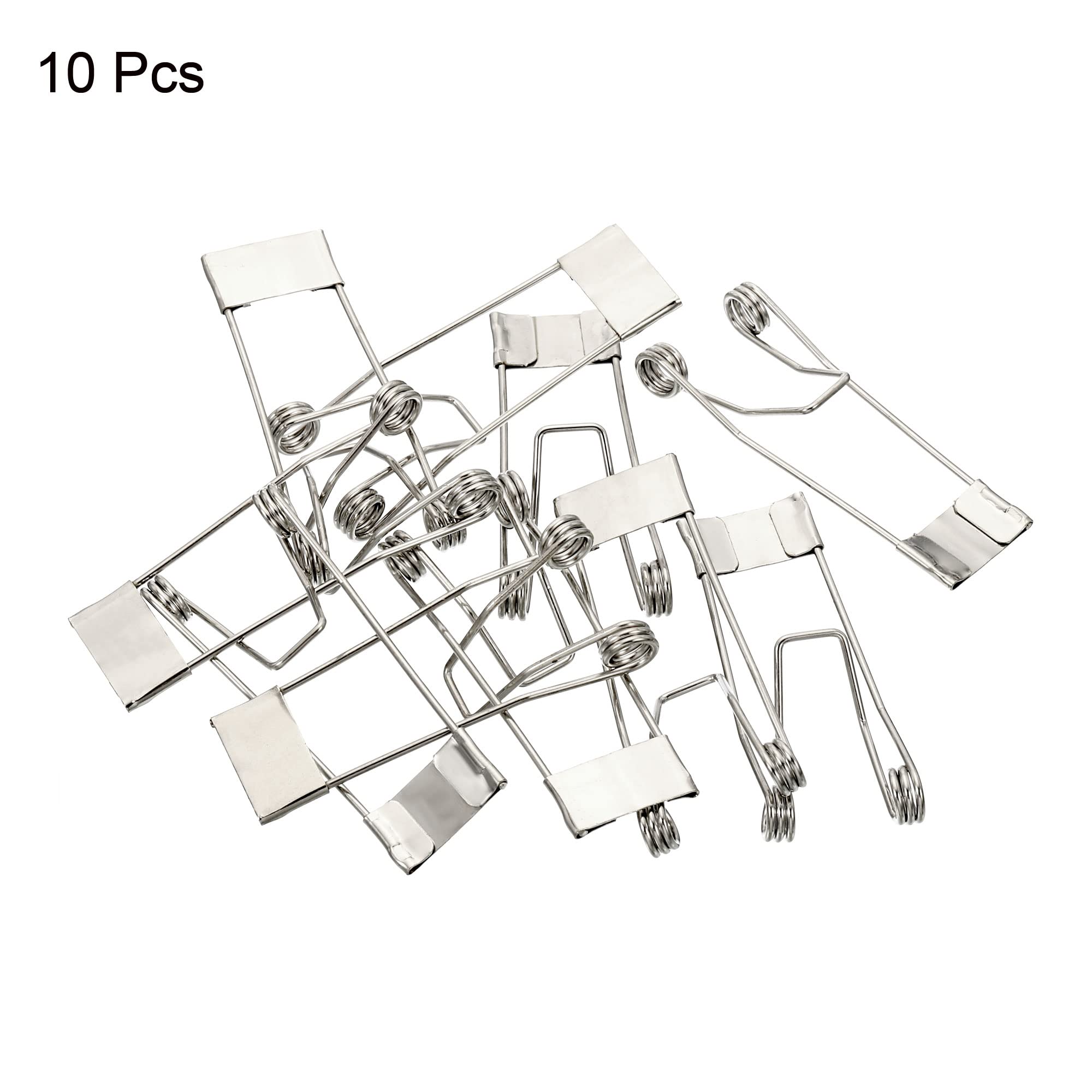 PATIKIL 52x19mm Downlight Spring Clips 10 Pack - Recessed Lighting Accessories for Ceiling Lamps - Secure & Easy Installation