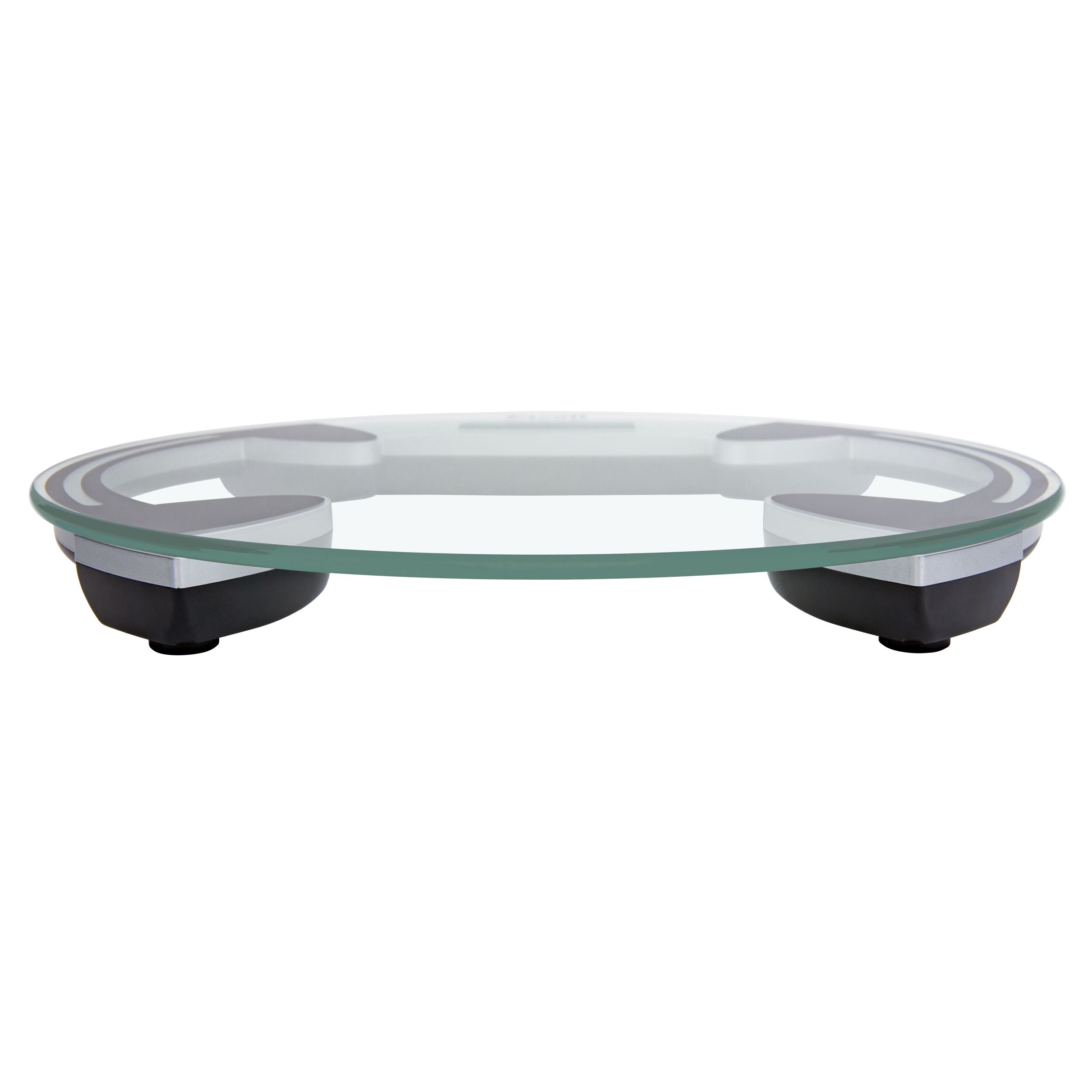 Clear Glass Round Bathroom Scale - Digital Weight Scale for Home, Gym & Bathroom - Accurate Body Weight Measurement