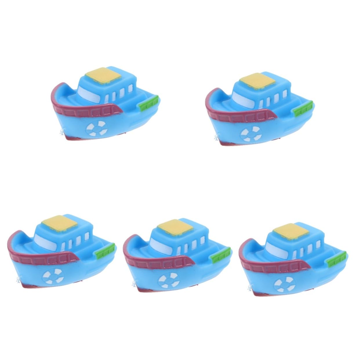 VICASKY 5-Piece Early Education Bath Toys Set - Safe Vinyl Bathtub Toys for Toddlers & Kids - Fun Learning Toys for Baby Bath Time, Sensory Play & Water Activities