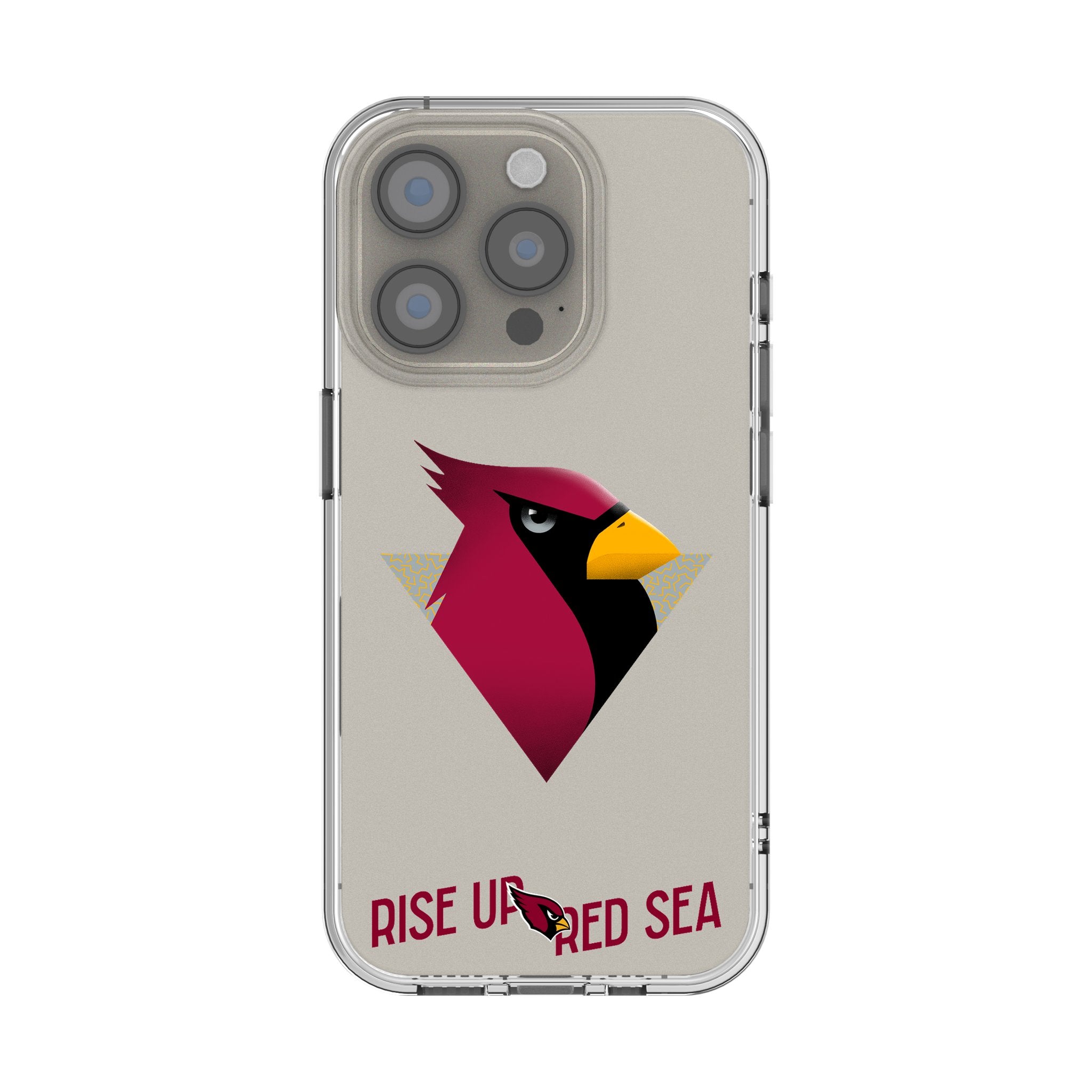 Arizona Cardinals 2024 Edition Clear Protective Case for iPhone 15 14 13 12 Pro Max - Slim Shockproof Cover for Football Fans & Game Day Support