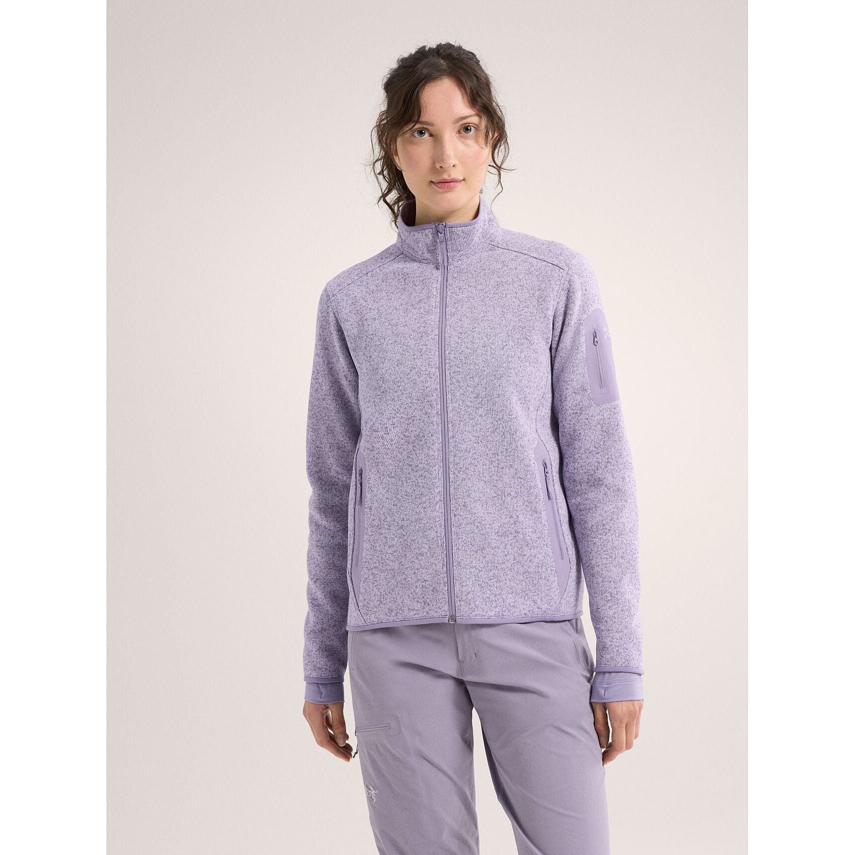 Arc'teryx Women's Covert Cardigan Fleece Jacket - Lightweight Warm Zip-Up Sweater for Hiking, Travel & Outdoor Activities