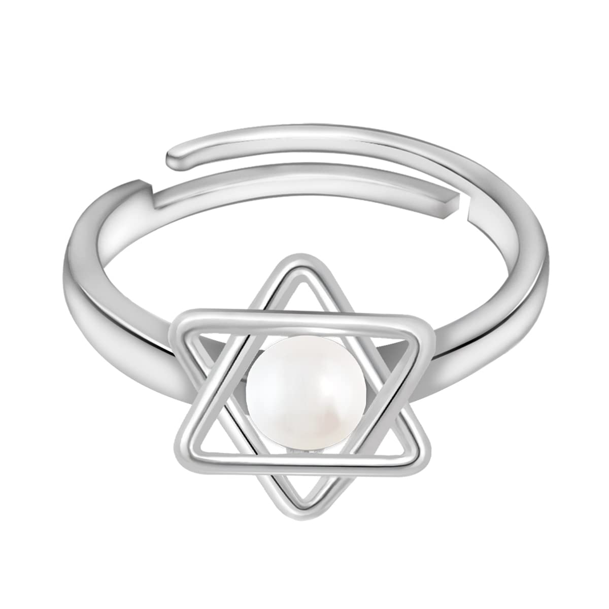 GIVA 925 Sterling Silver Hypoallergenic Freshwater Cultured Pearl Ring for Women - Elegant Starry Design, Perfect Anniversary & Birthday Gift for Her | Ideal for Weddings, Parties & Special Occasions