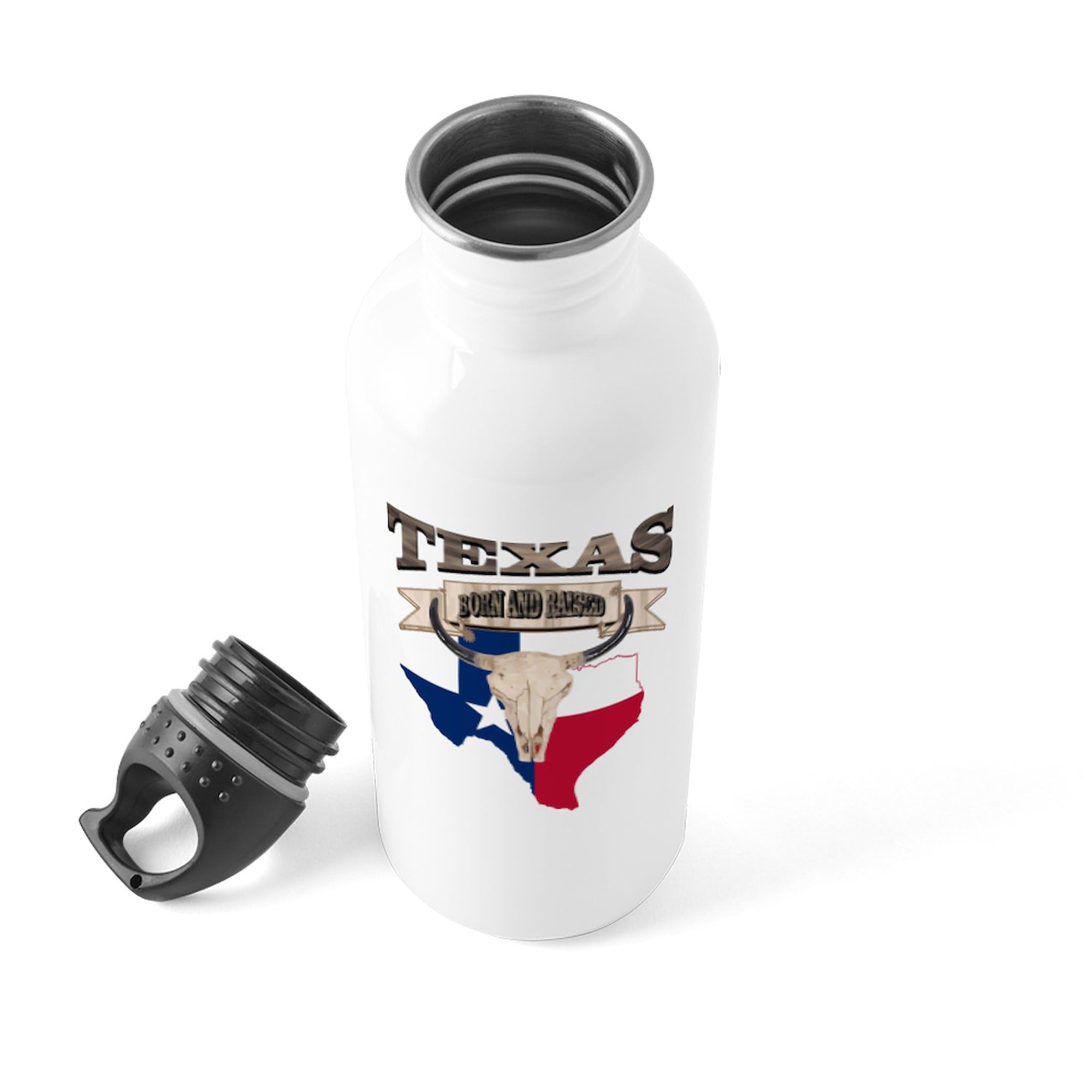 CafePress 34oz Stainless Steel Water Bottle - 1.0L Leakproof Vacuum Insulated Thermos for Hot & Cold Drinks - Perfect for Gym, Hiking, Office & Travel