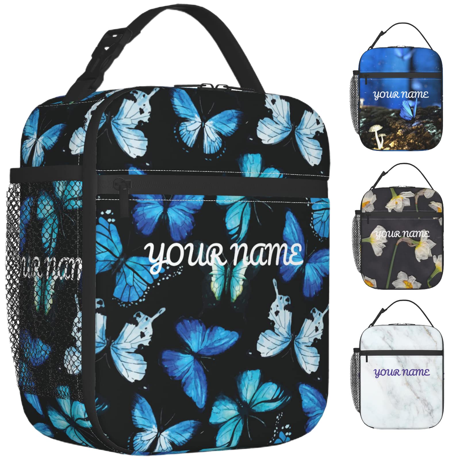 Custom Personalized Insulated Lunch Bag with Photo Print & Shoulder Strap - Reusable Tote Lunch Box for Work, School, Picnic - Perfect for Women, Men & Adults (Ideal for Office Meals, Outdoor Activities & Daily Commute)