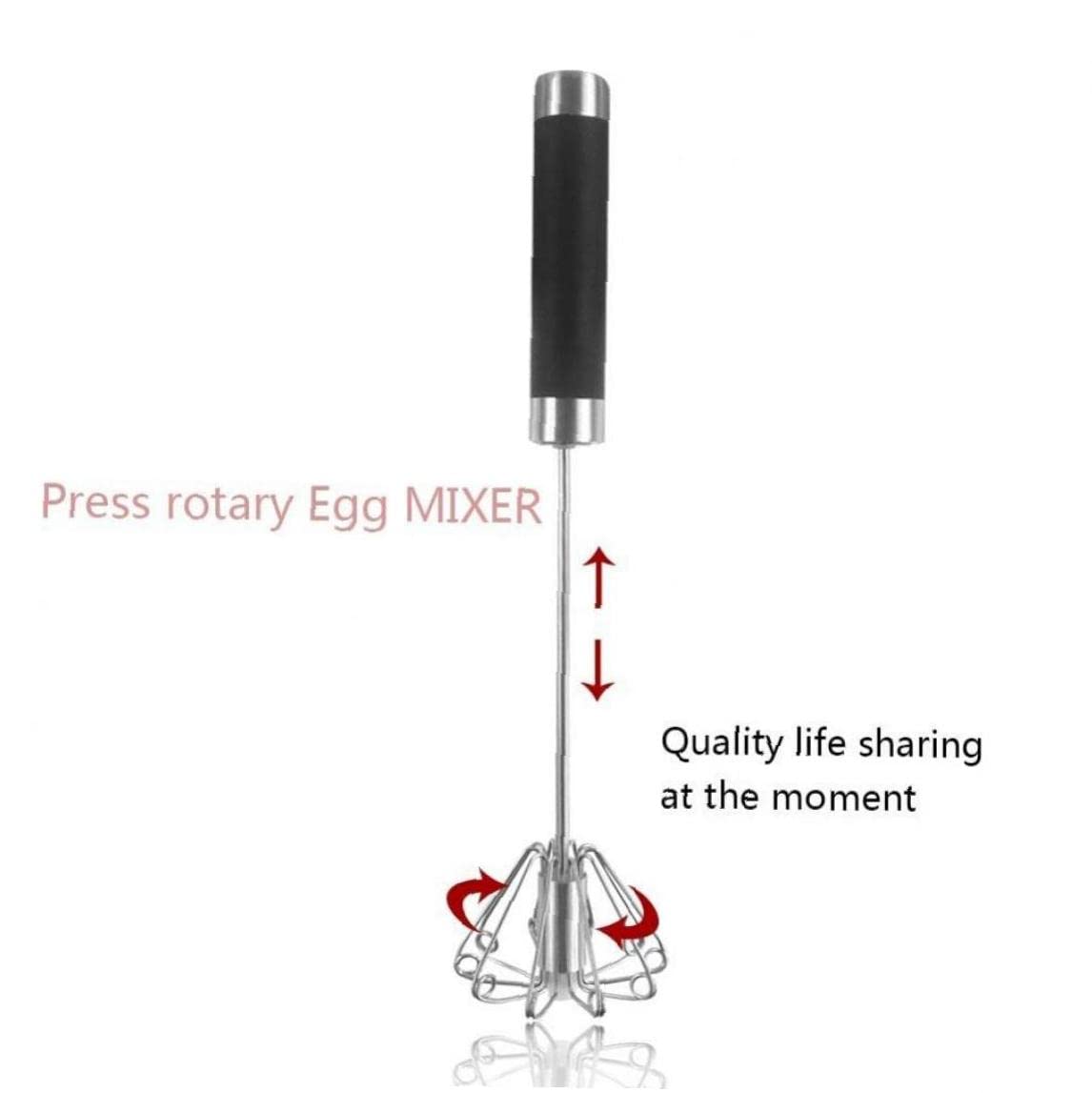 Stainless Steel Hand Mixer - Manual Egg Beater & Whisk for Baking, Cooking, Cream Blending - Perfect for Kitchen, Home Baking, Cake Decorating, Dough Mixing