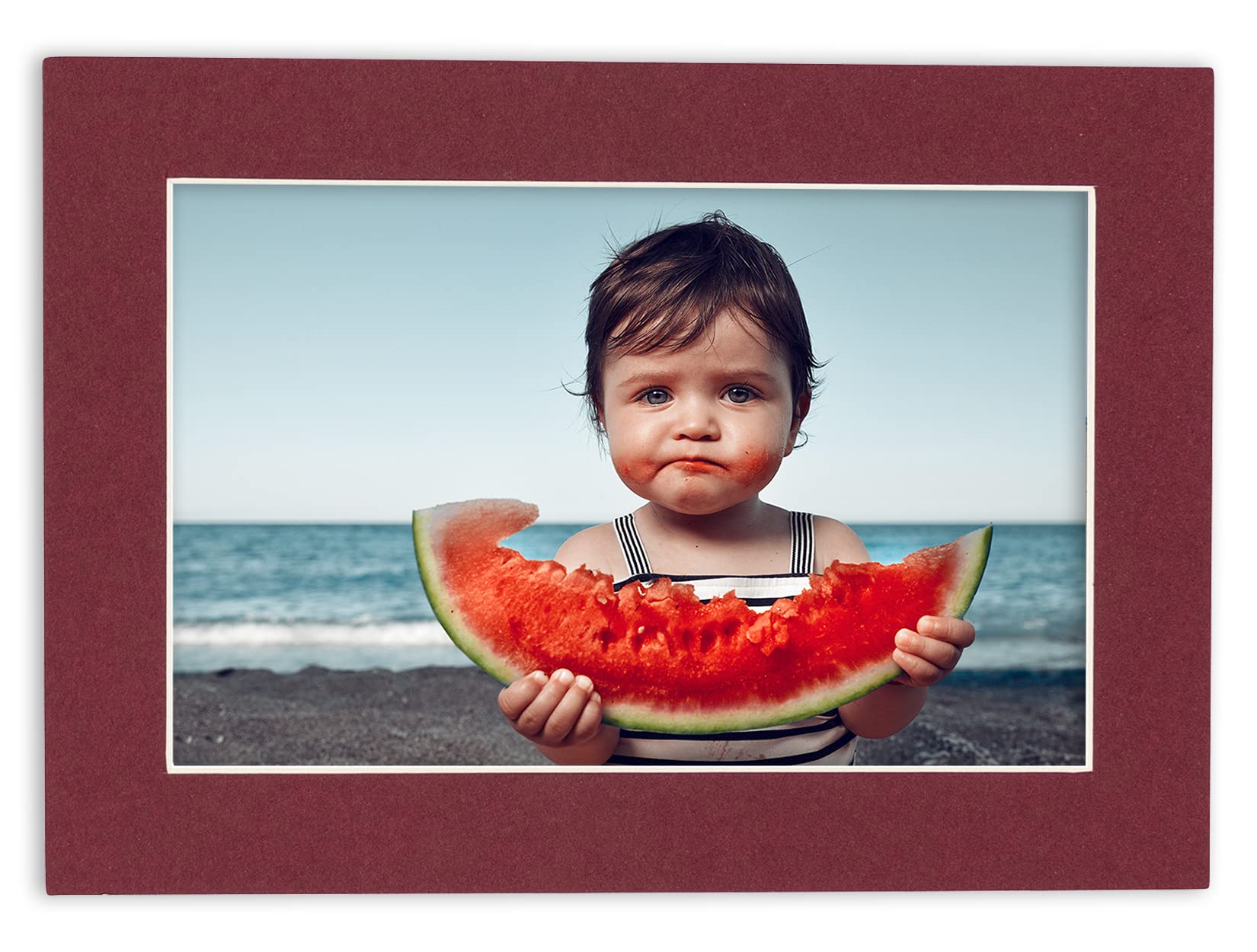 22x28 Inch Precut Maroon Acid-Free Picture Matboard - 10 Pack Bevel Cut Mats for 20x24 Photos & Artwork - Perfect for Framing, Scrapbooking, Home Decor & Gallery Displays