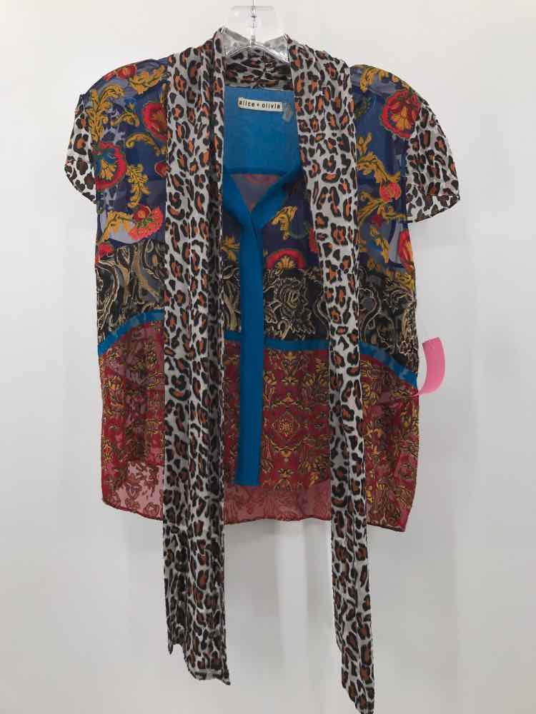 Vintage Alice + Olivia Blue Blouse Size XS - Perfect for Casual Outings & Office Wear