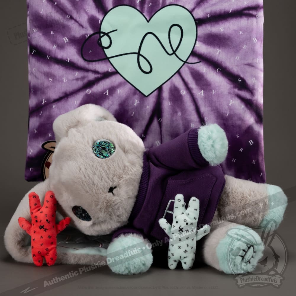 Plushie Dreadfuls Schizophrenia Rabbit II - Soft Stuffed Animal Toy for Mental Health Awareness, Anxiety Relief & Comfort | Perfect for Therapy, Gifts, and Collectibles