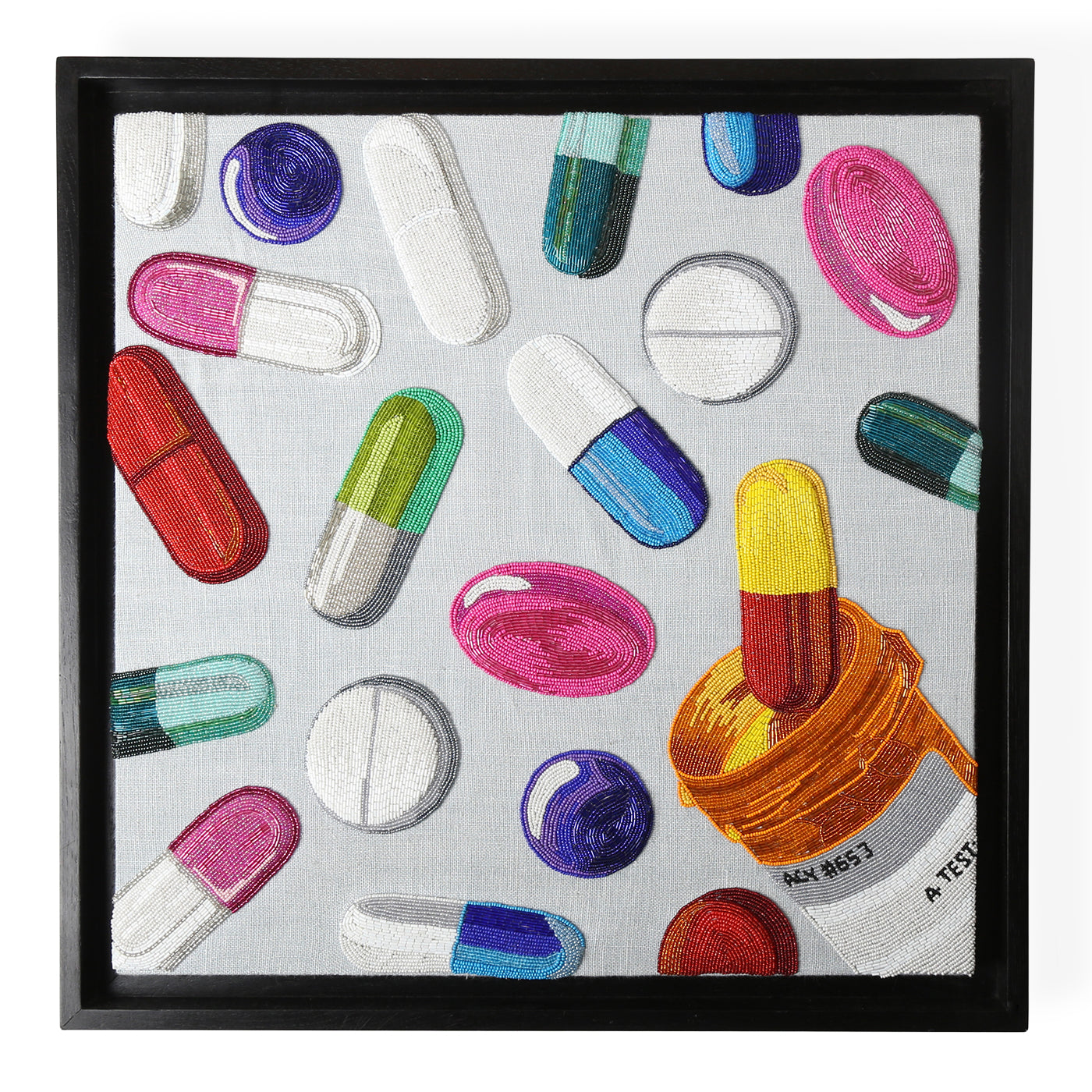 Happy Pills Beaded Art Kit - DIY Stress Relief & Anxiety Relief Craft for Adults - Creative Beading Jewelry Making Set for Mindfulness & Relaxation - Perfect for Gifts, Home Decor & Therapy Activities
