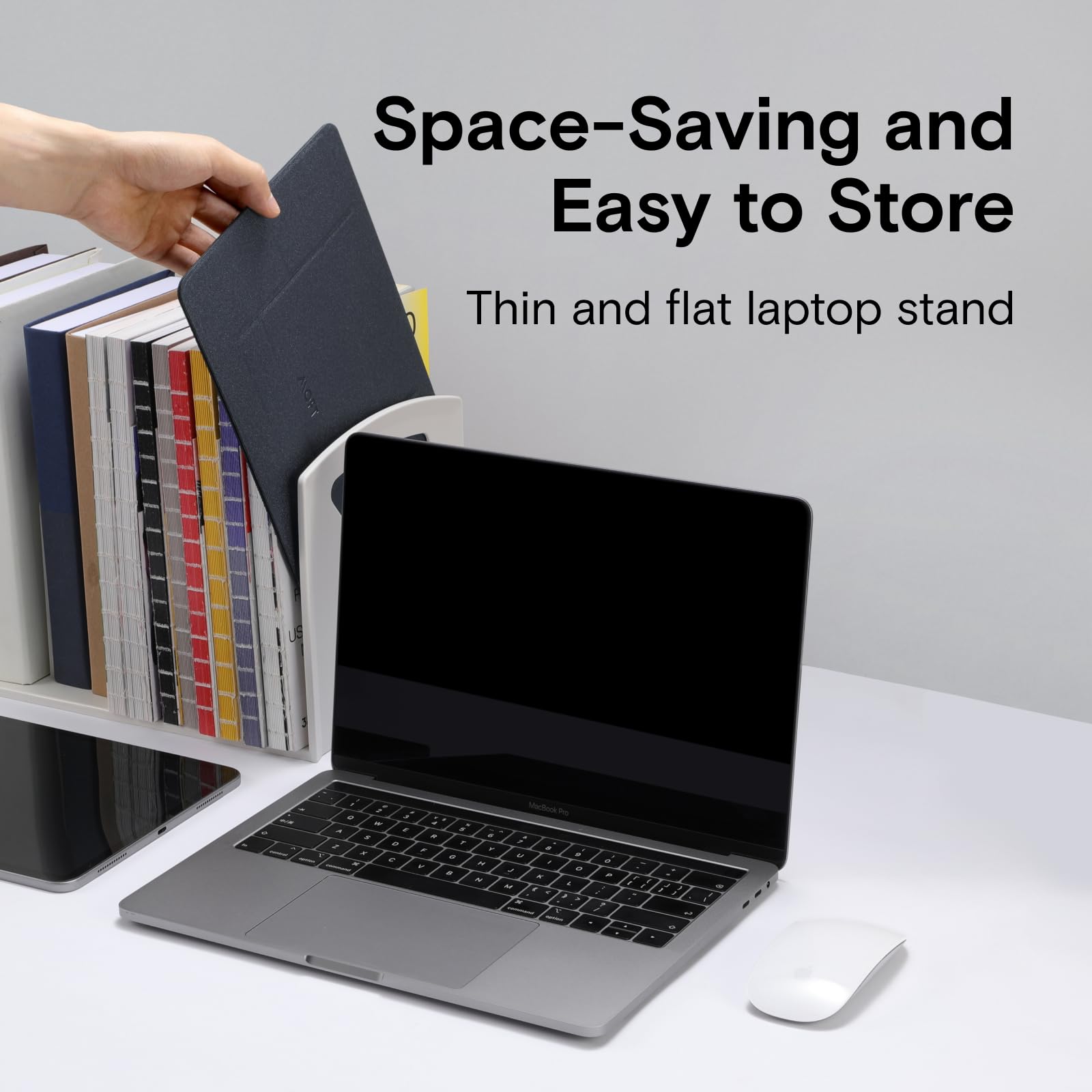 MOFT Adjustable Laptop Stand for Desk - 15° & 25° Ergonomic MacBook Stand, Universal Computer Riser Fits 11.6