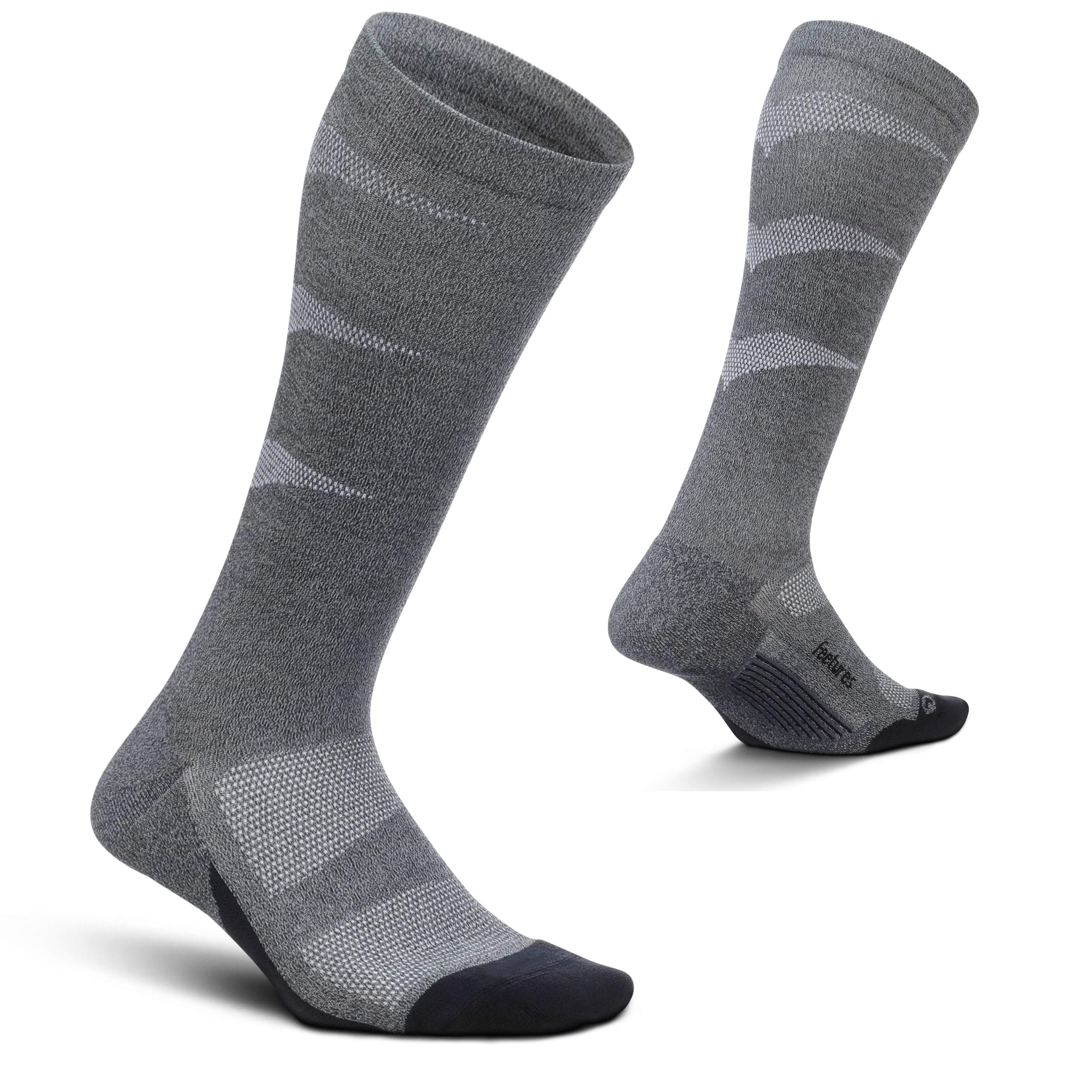 Feetures Graduated Compression Knee High Socks for Women & Men - 15-20 mmHg Support for Running, Travel & Recovery - 1 Pair - Improve Circulation & Reduce Swelling