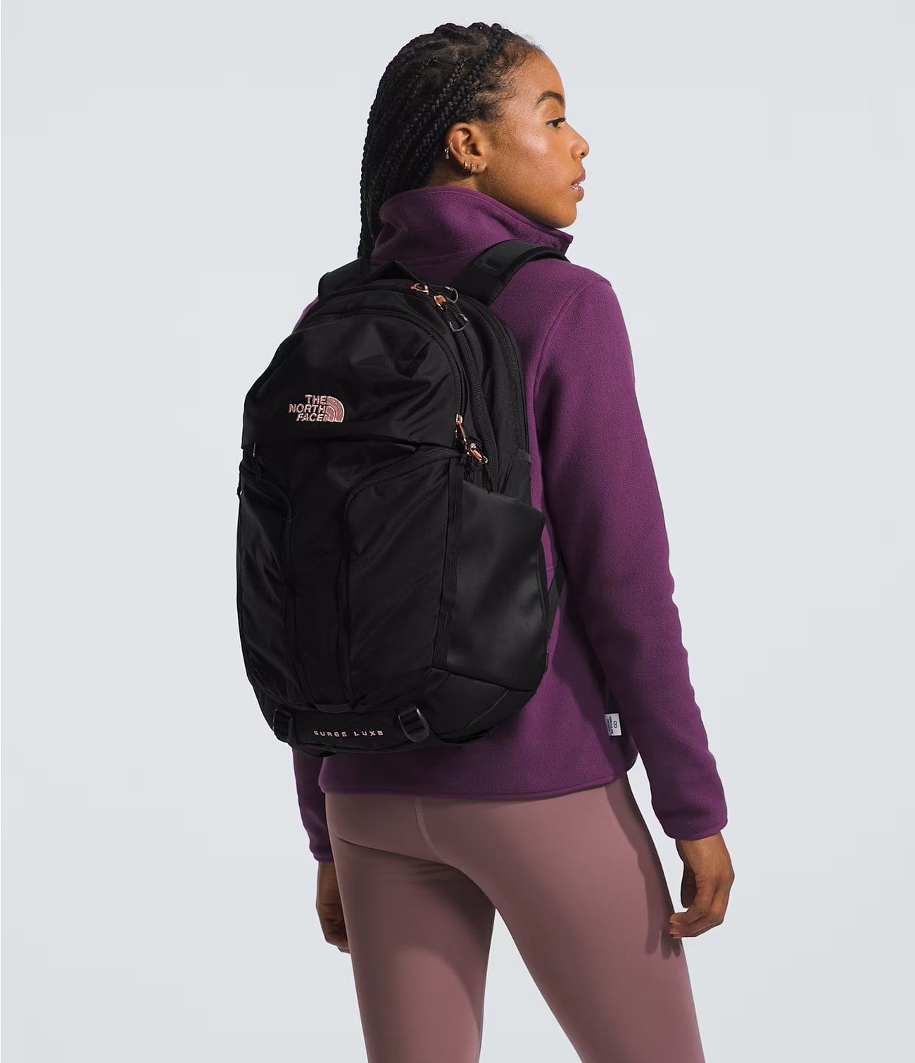 The North Face Women's Surge Luxe Backpack - Water-Resistant Hiking Daypack for Travel, Work & School | Durable Laptop Compartment & Organizational Pockets