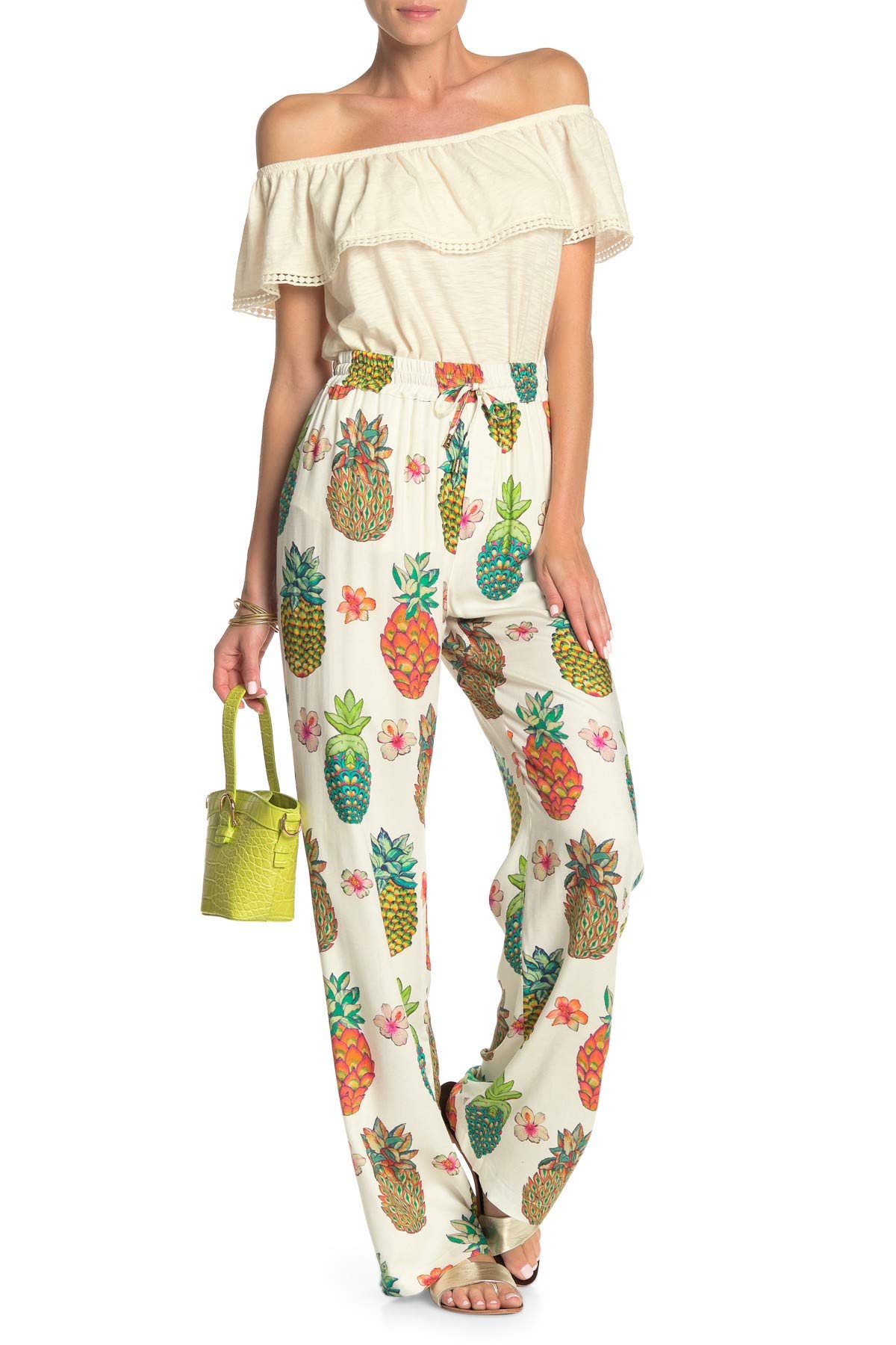 Desigual Women's Palazzo Pants - Stylish & Comfortable High-Waisted Wide Leg Trousers for Casual Wear, Office & Night Out