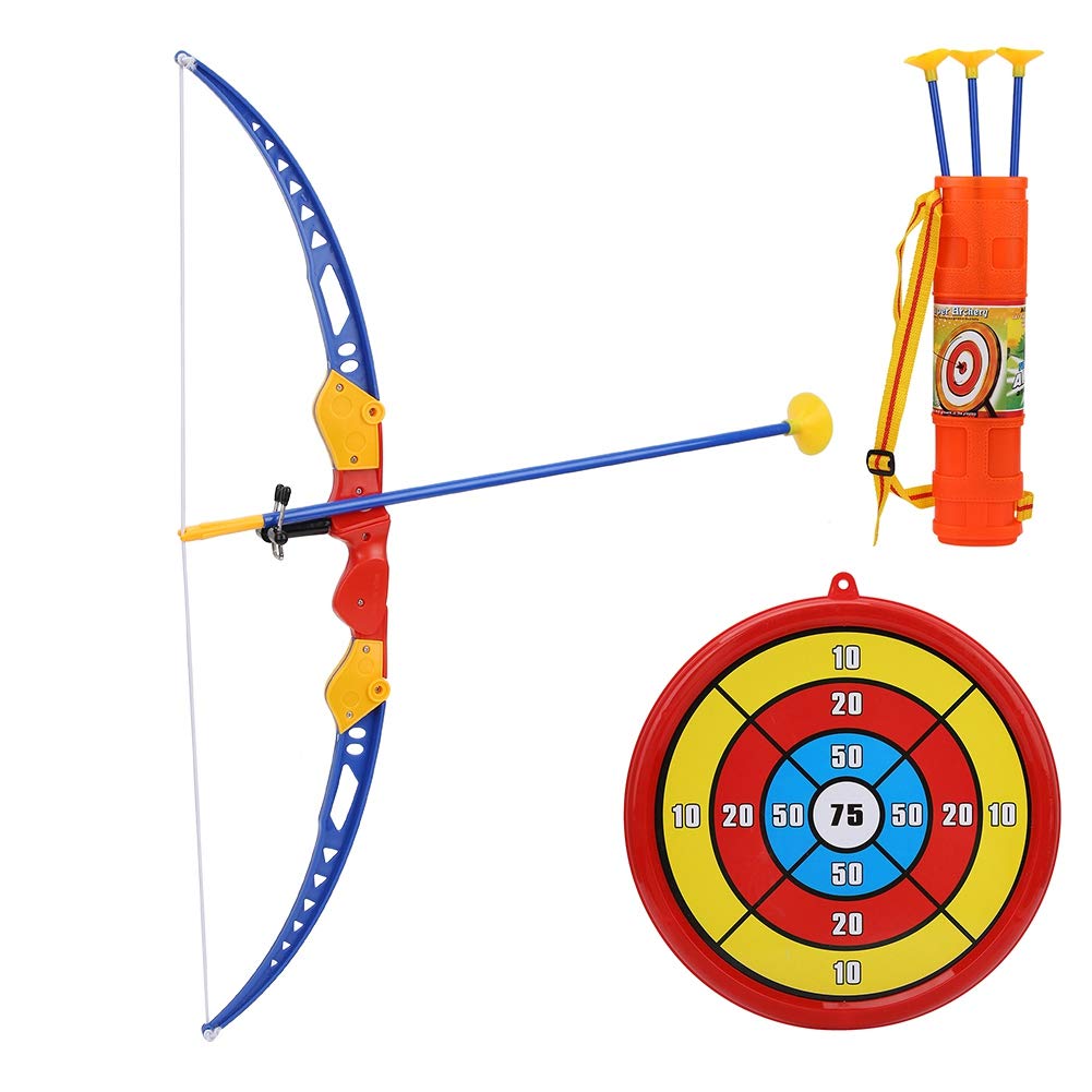 Ejoyous Kids Bow and Arrow Set - Safe Archery Toy with 3 Suction Cup Arrows, Target & Holder | Perfect for Indoor/Outdoor Play, Birthday Gifts, and Beginner Archery Practice for Boys & Girls