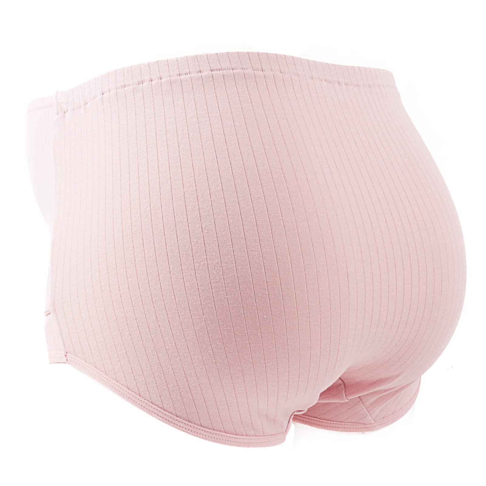 FEOYA Women's Maternity Underwear - Over Bump Cotton Pregnancy Panties, Plus Size High Waist Seamless Briefs (3 Pack) - Comfortable for Sleeping, Daily Wear & Postpartum Recovery