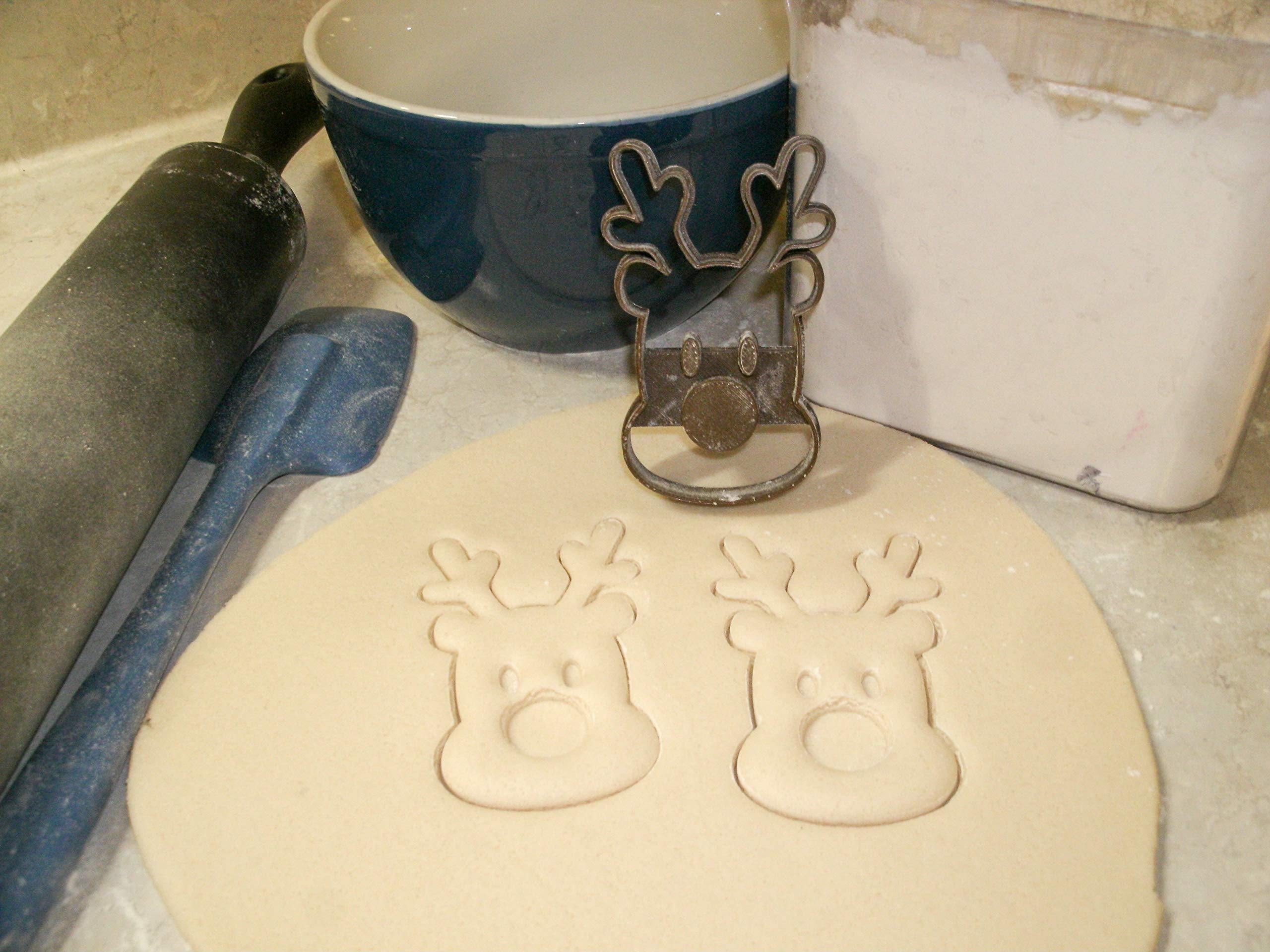 Rudolph the Red-Nosed Reindeer Santa Sleigh Christmas Cookie Cutter Set - USA Made PR2032 - Perfect for Holiday Baking, Christmas Party Decorations & Festive Cookie Making